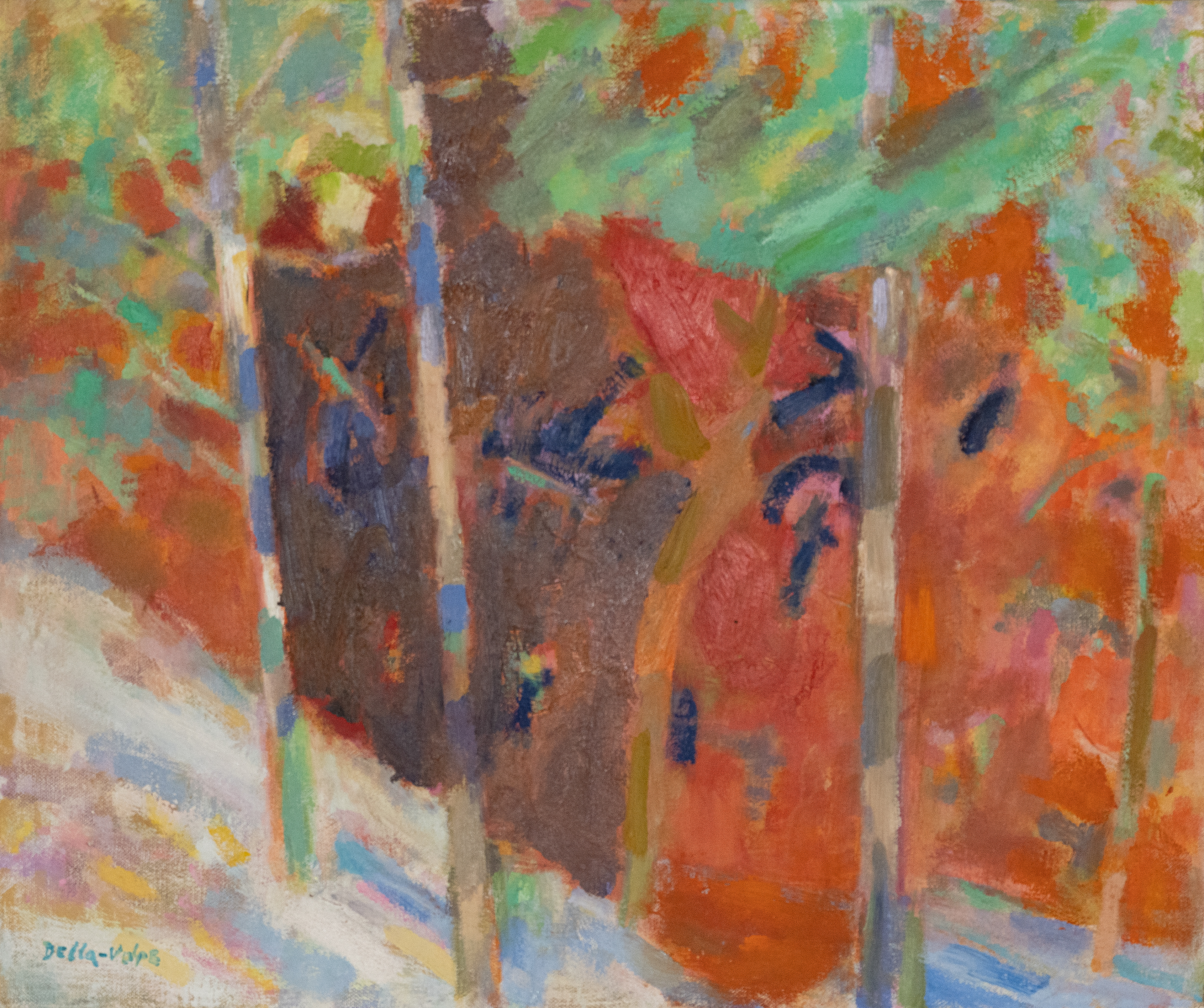 Bright Bushes Behind Trees" 20x24 sll o:c (2007)
