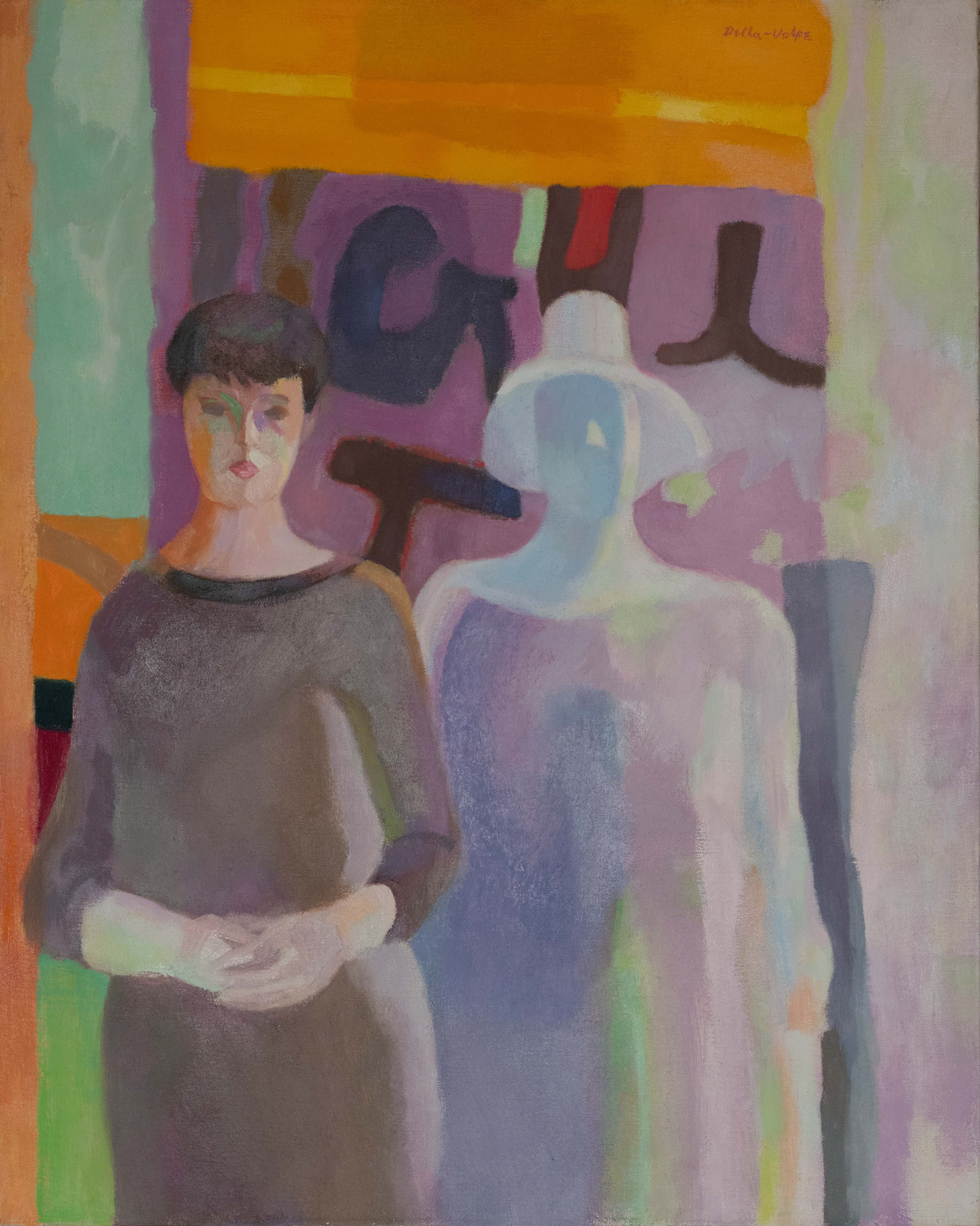 "At the Gallery"  oc 30x24 ('93-'03) 