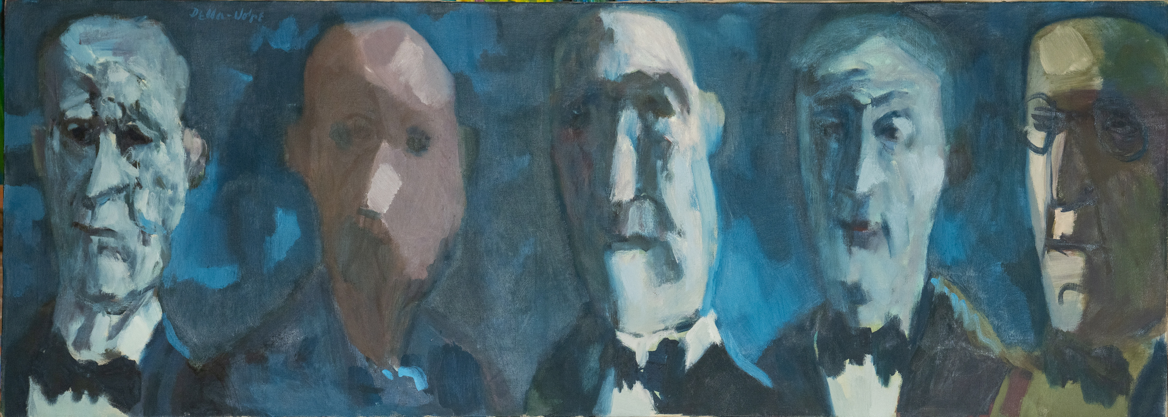 "The Club" , 18x50, o/c, sul (1963) 