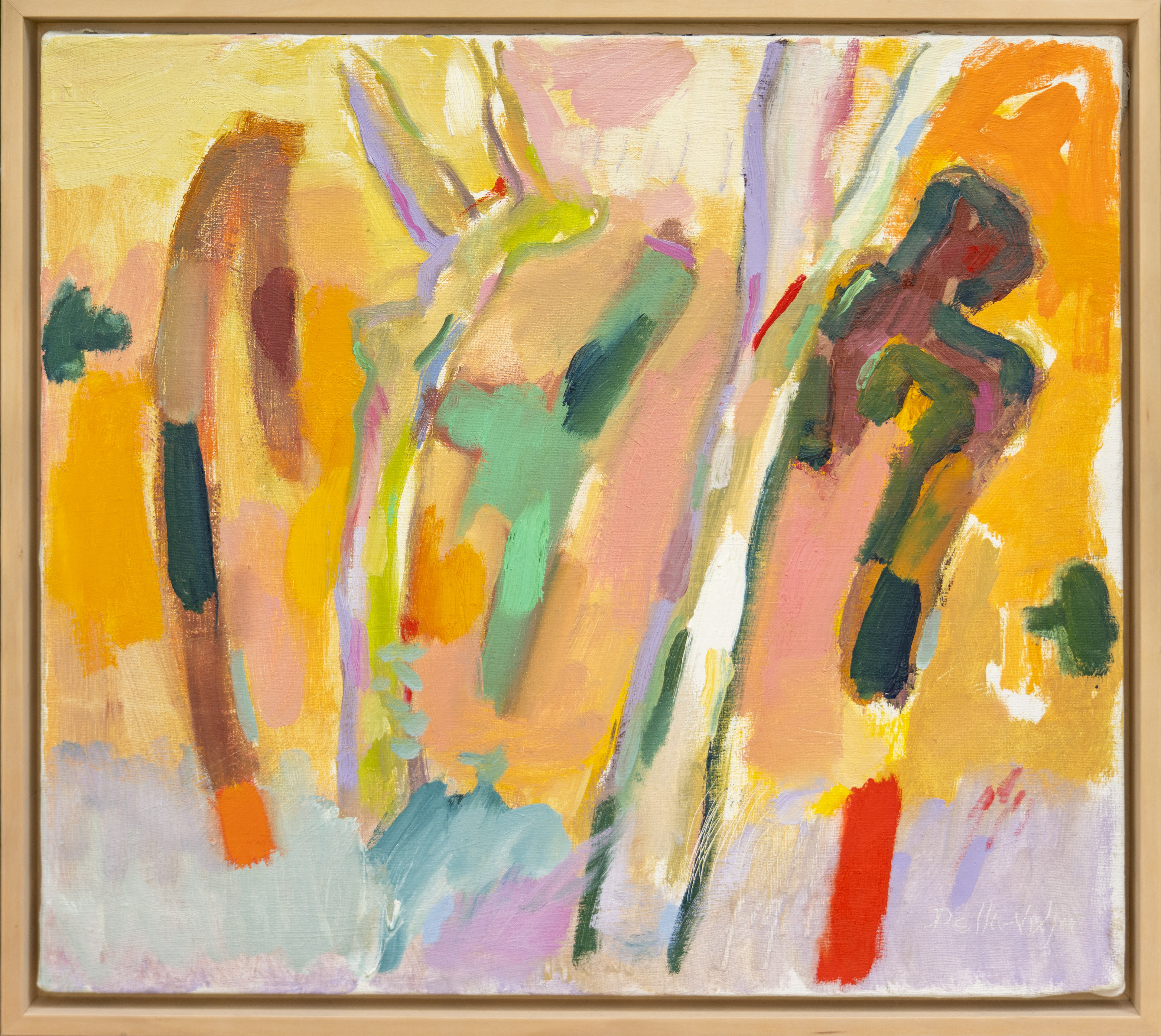 "Back Yard Trees" 17x19, o/c, slr