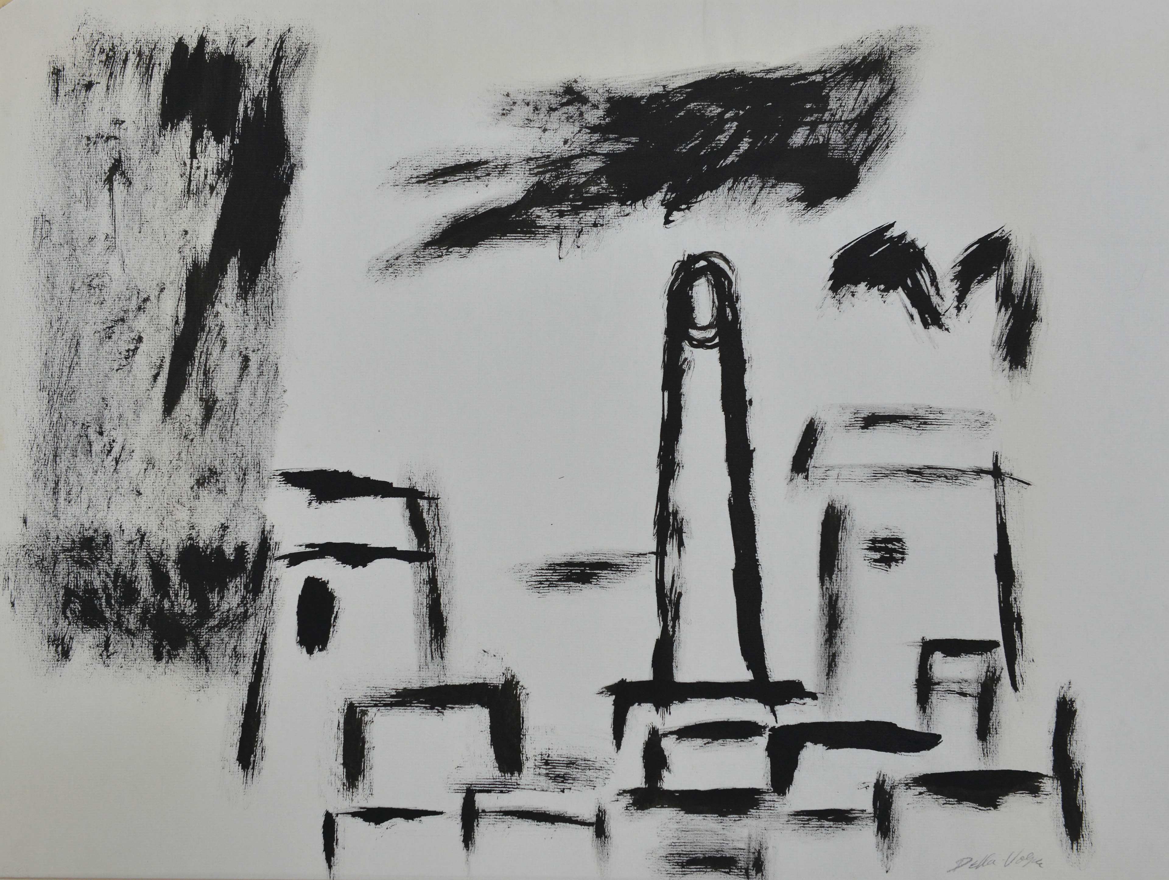 Rlood Tops and  Chimney  18x24  Ink