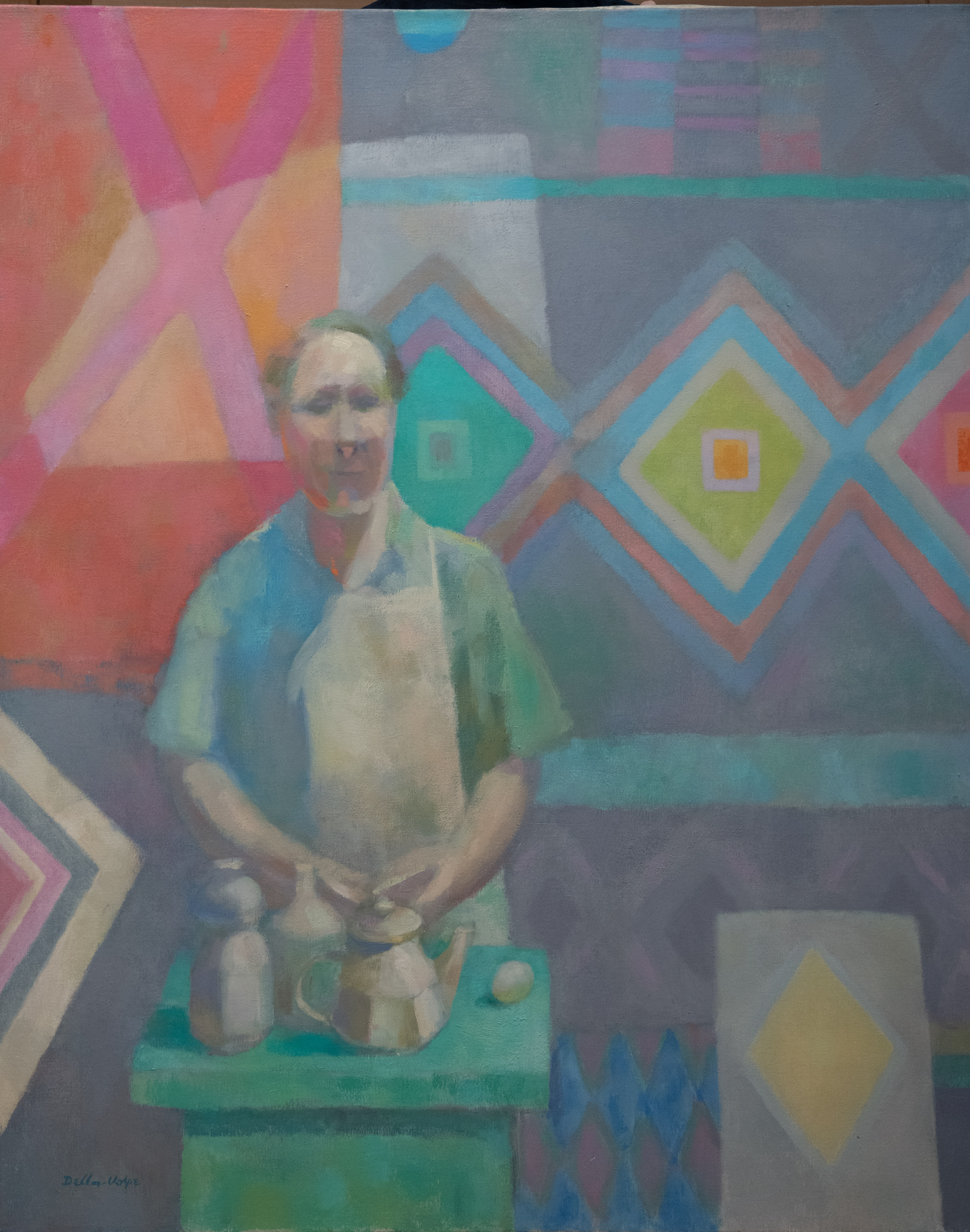 "Artist with Still Life" o-c 50x40 (1992-'92) sll