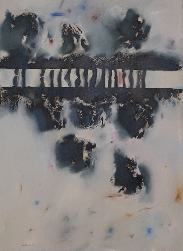 "Sand Fence and Mud Flats"o/c 46x34 (f)