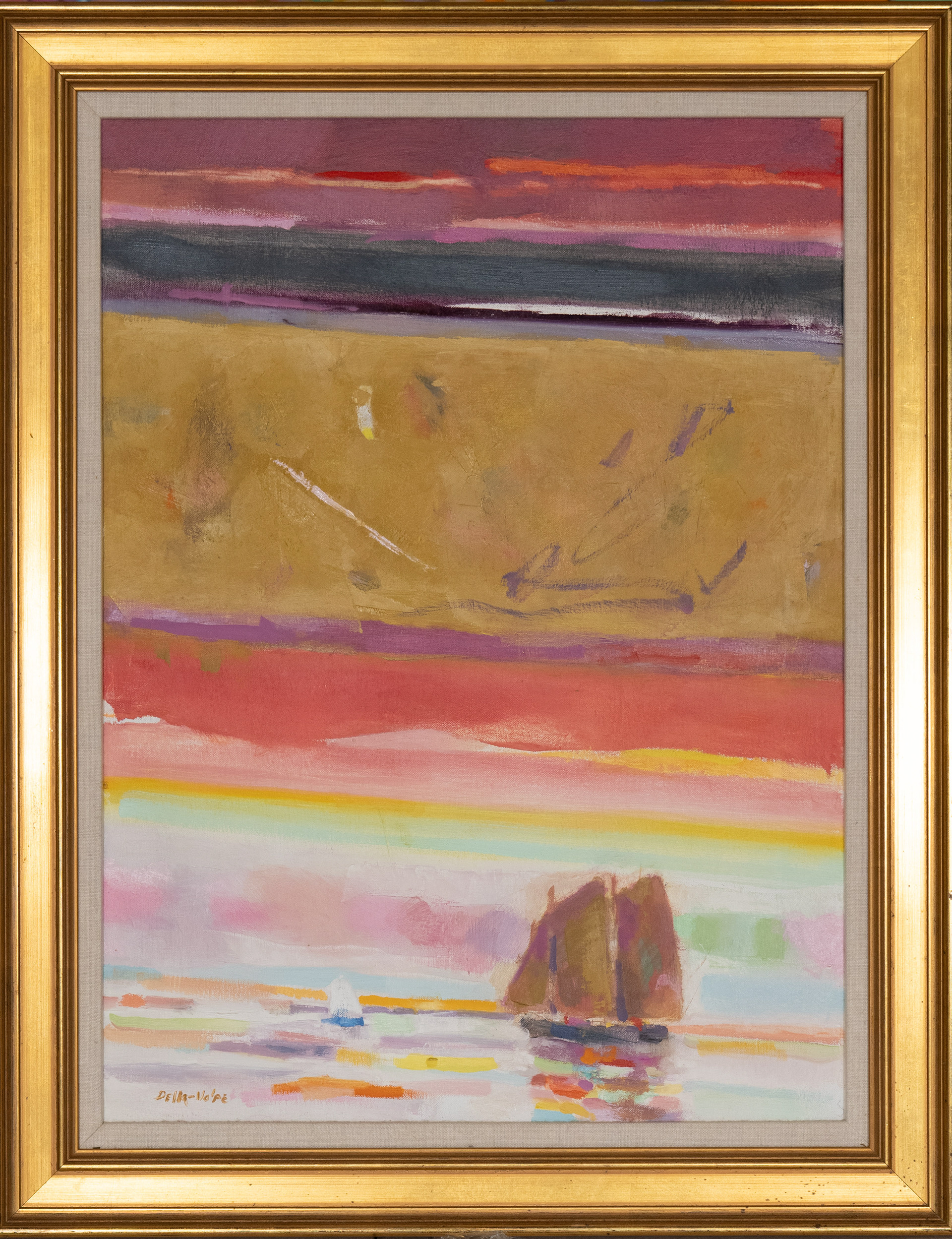 "Boats and Sunset" 24x18,o/c, slr ('05-'07)