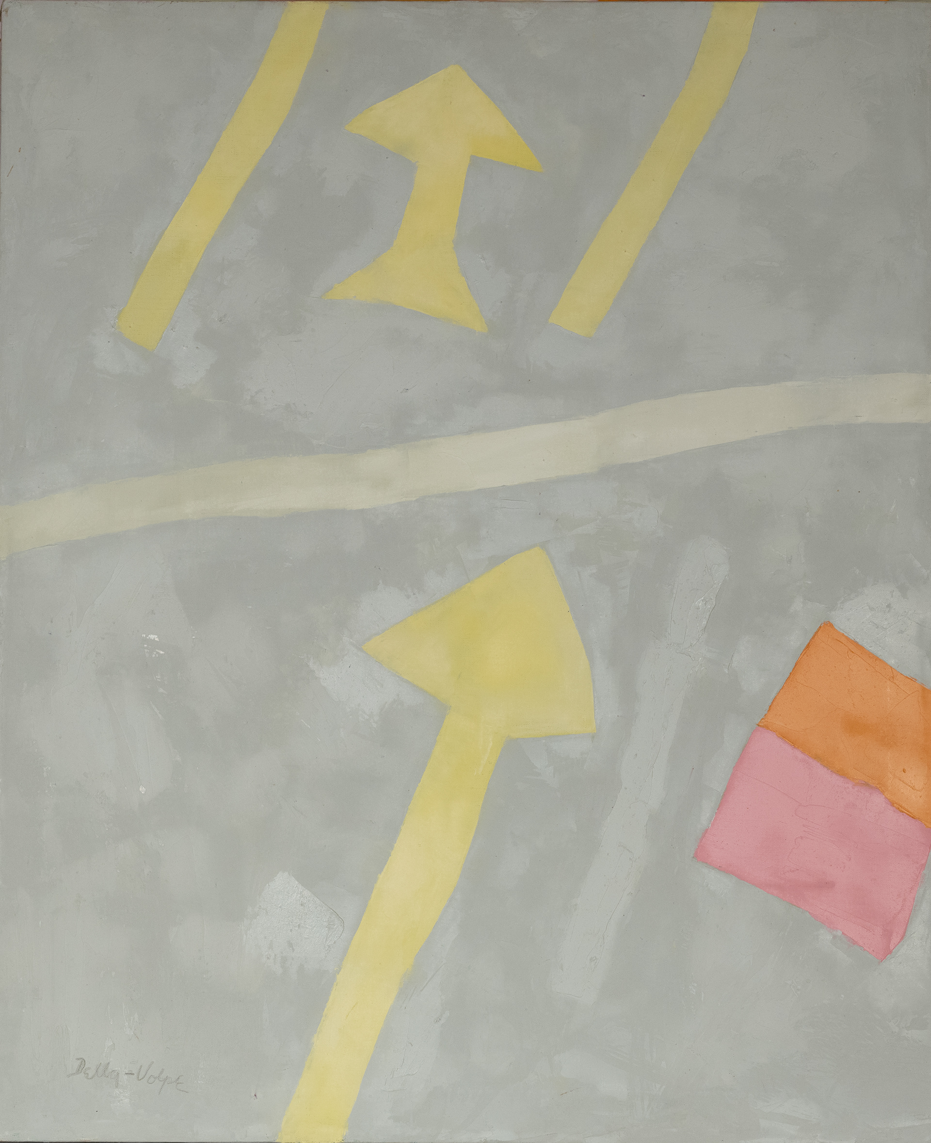 "Parking lot at the Beach" 34x28  (1966)