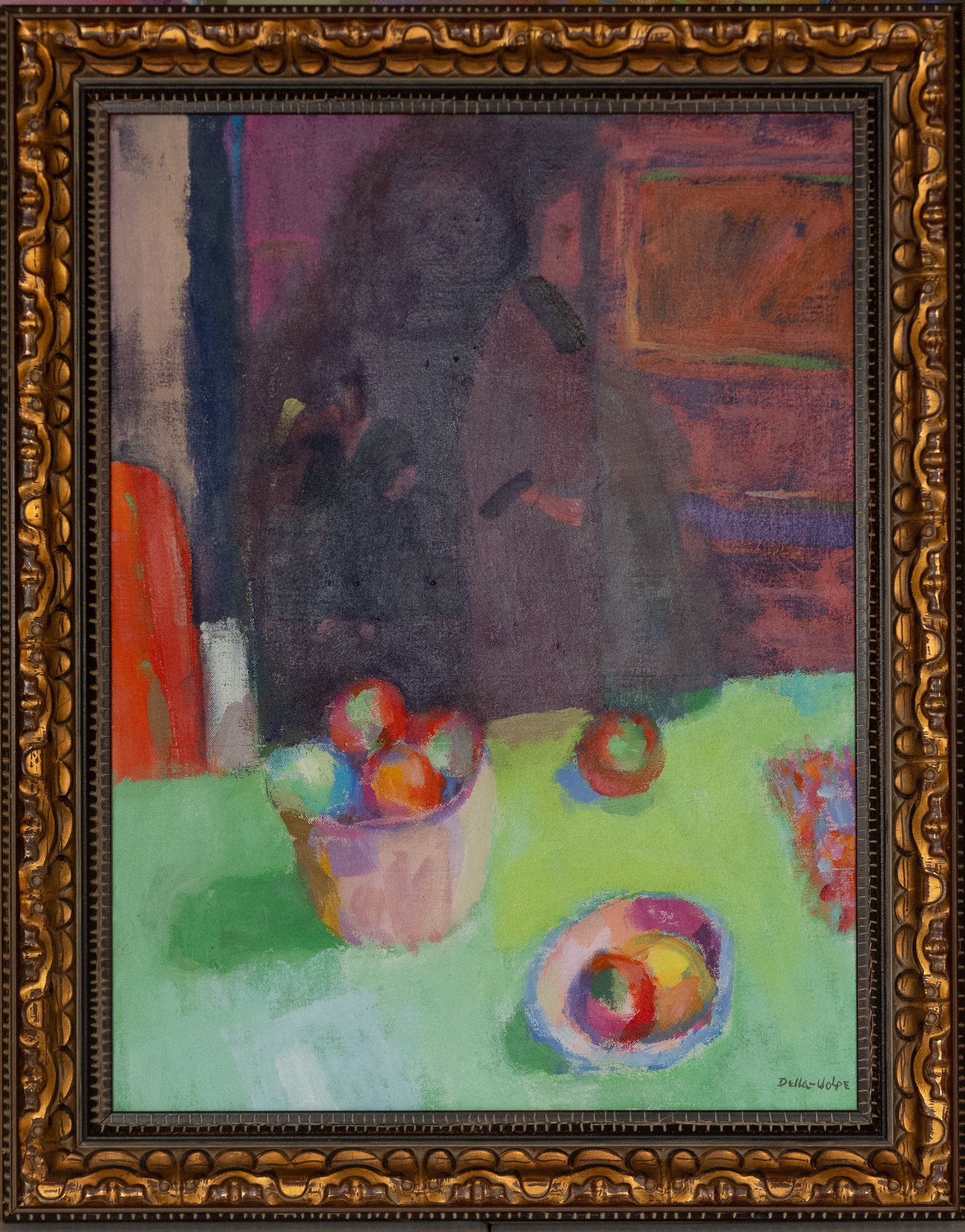 "Lit Table" 24x18, oil/c, slr, (97-99)