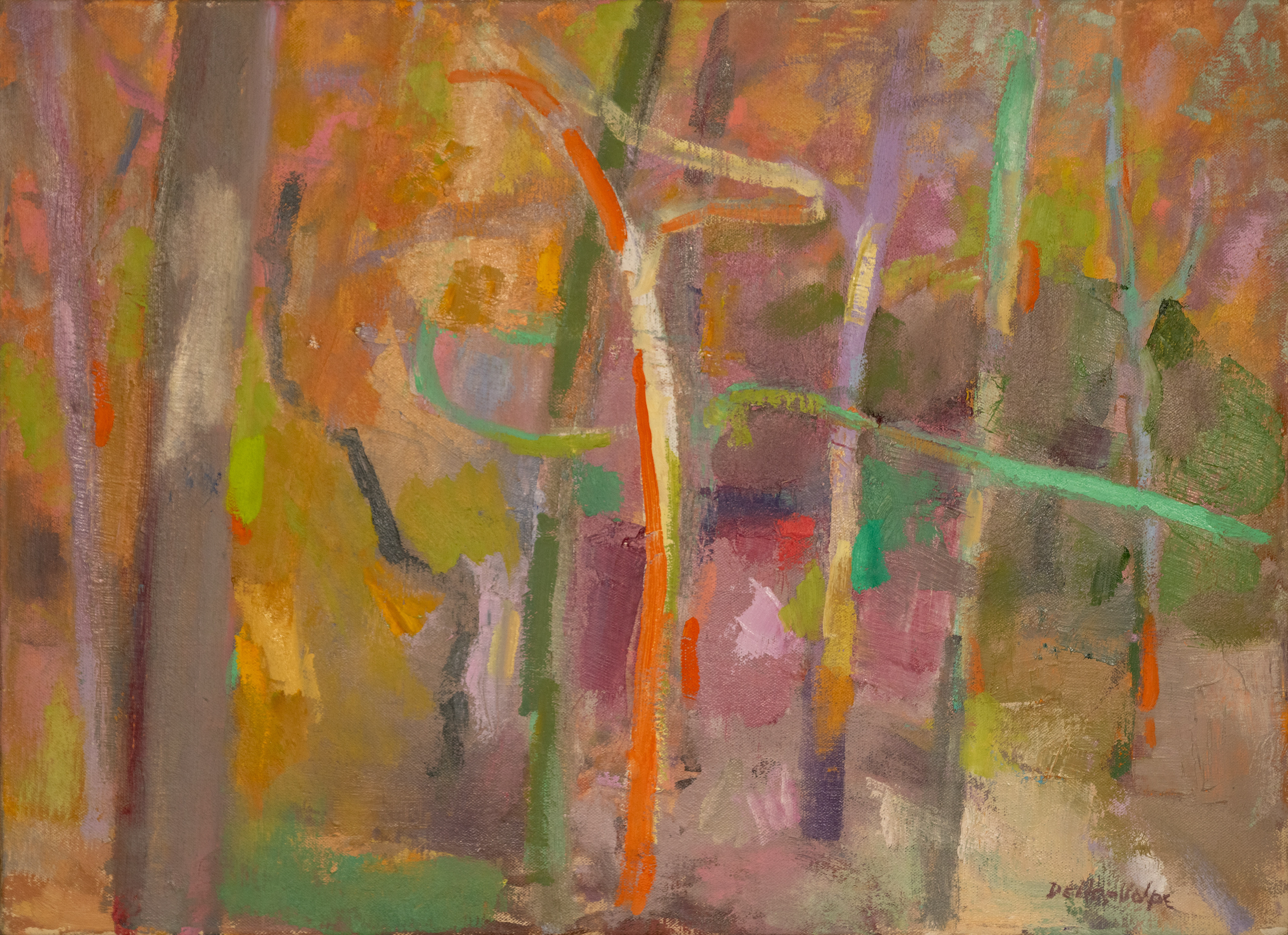 "Old Telephone Pole + Young Trees" 18x22, o/c, slr 