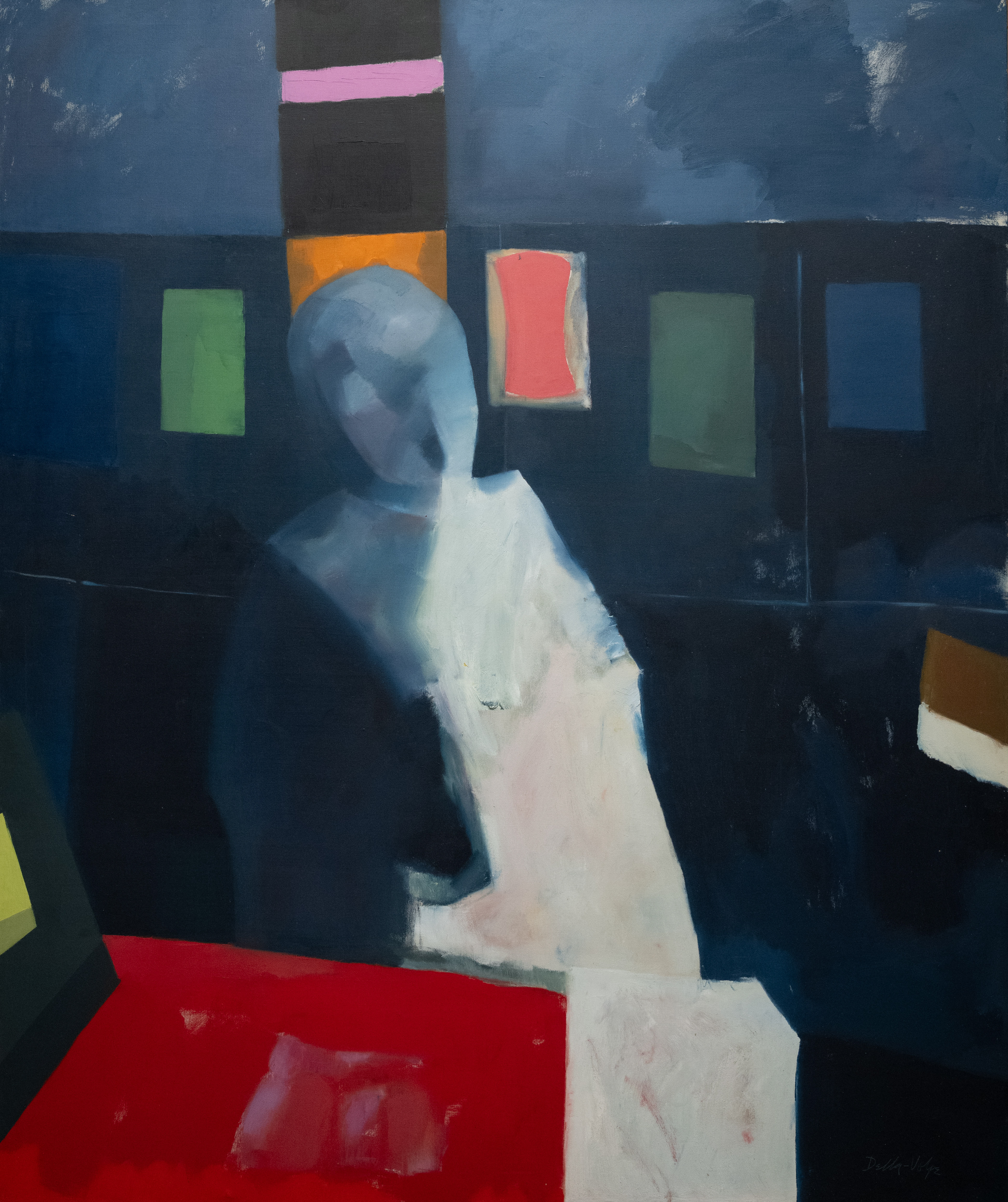 on consignment"Color Experimenter in Studio" 60x50 slr