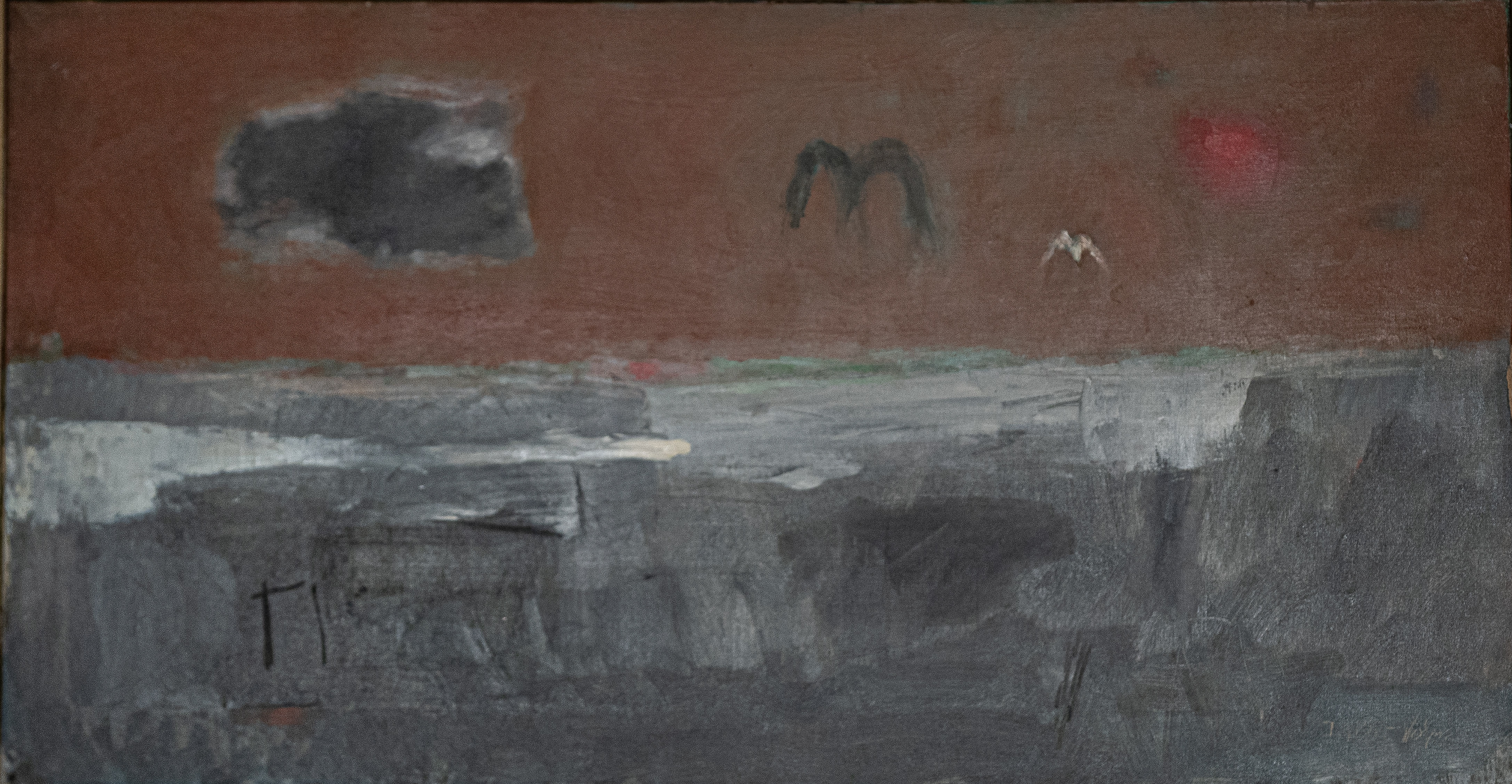 "Marsh"  21x40,o/c, slr (1955) 