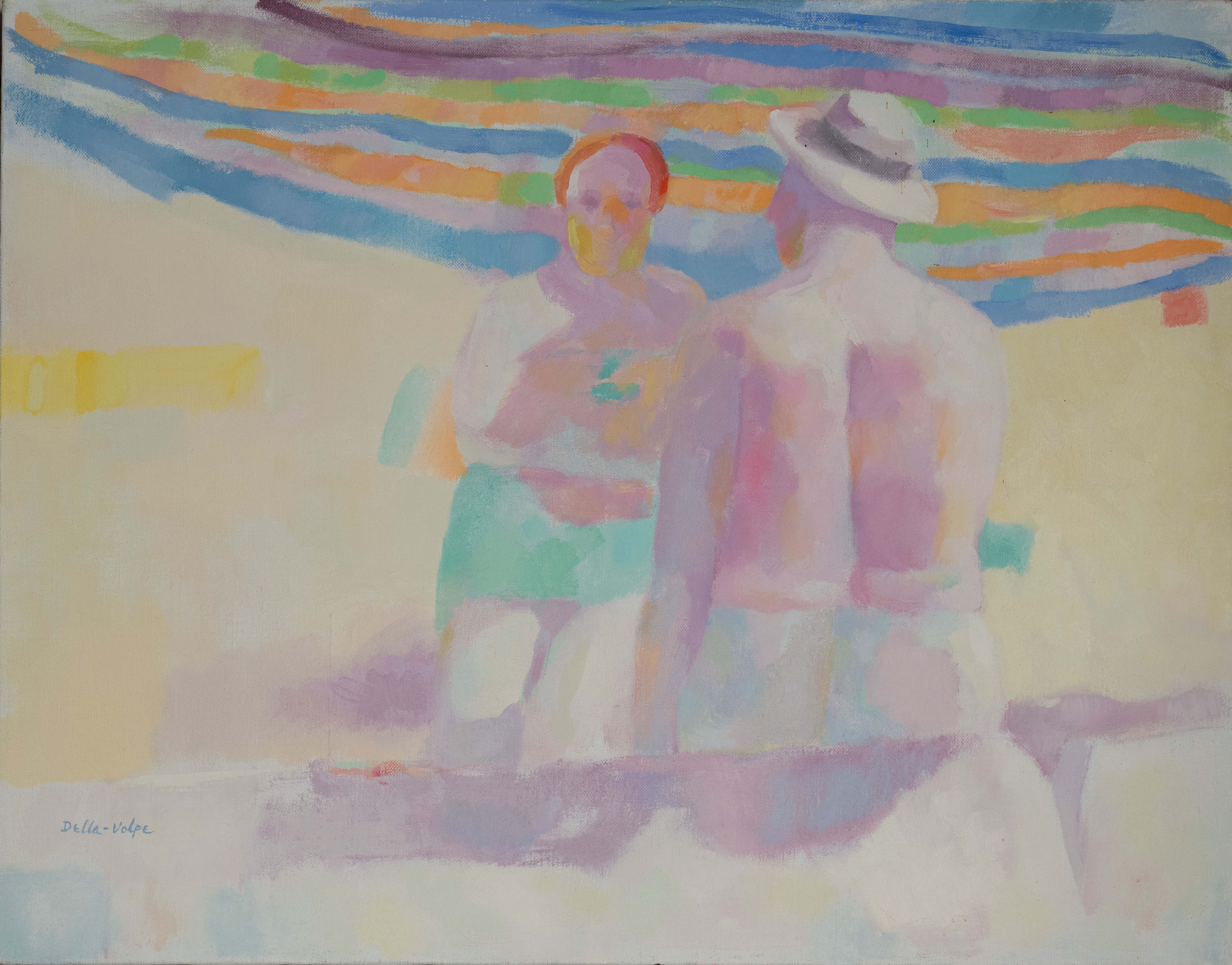 "Bathers in the Shade of Canopy"  oc 22x29 ('94-'95)