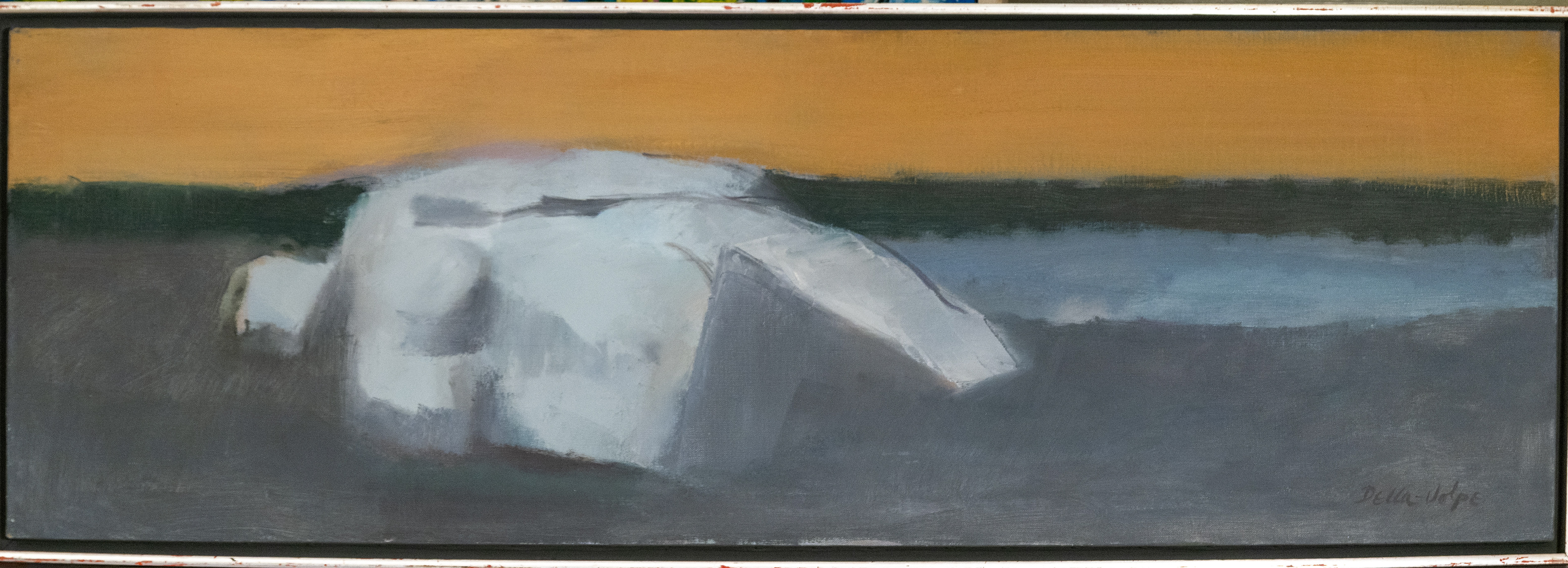 "Late Afternoon on the Beach" 16x48 o/c, sll (~'60s) 