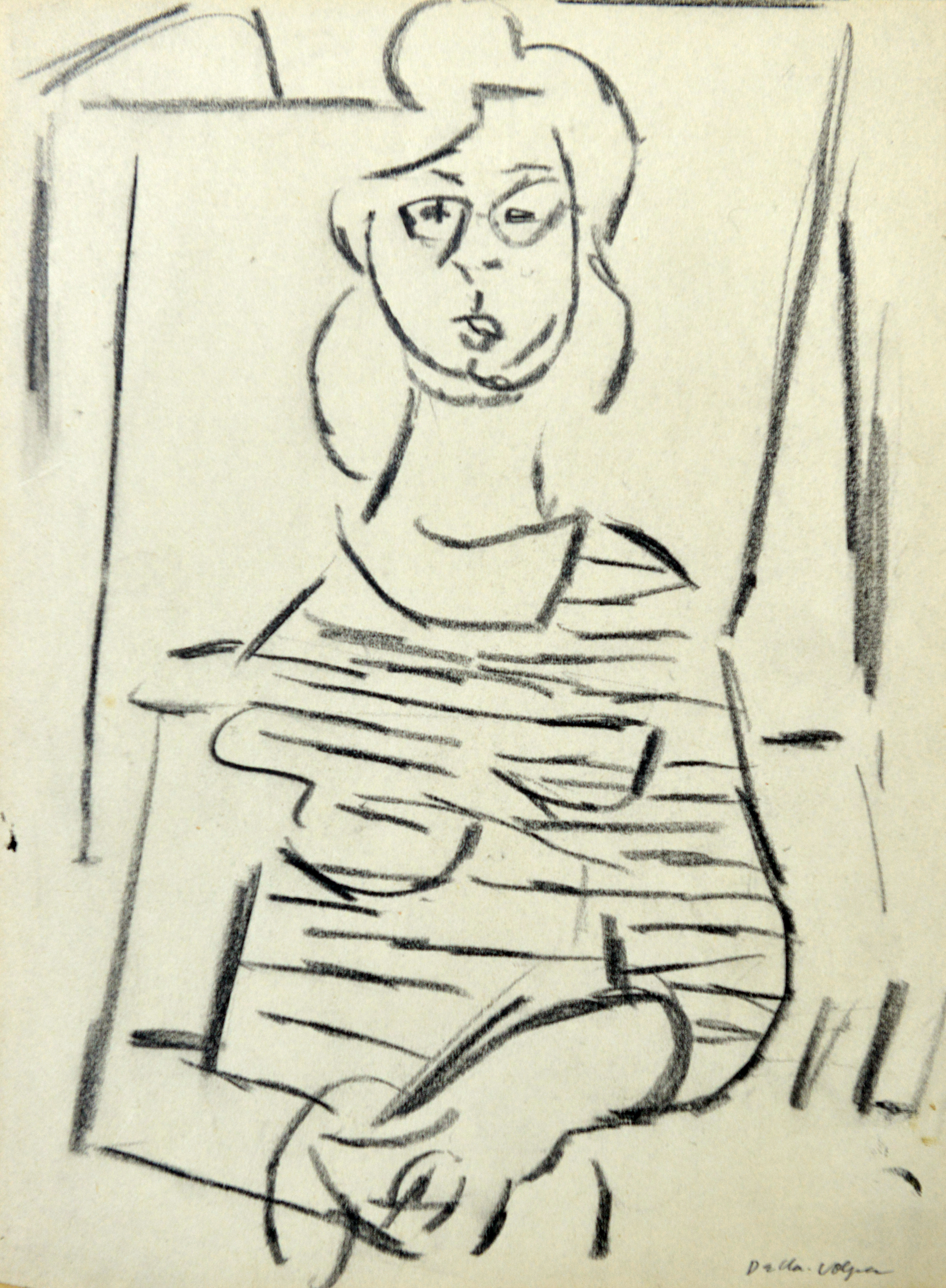 Resting Figure  11x8  pencil