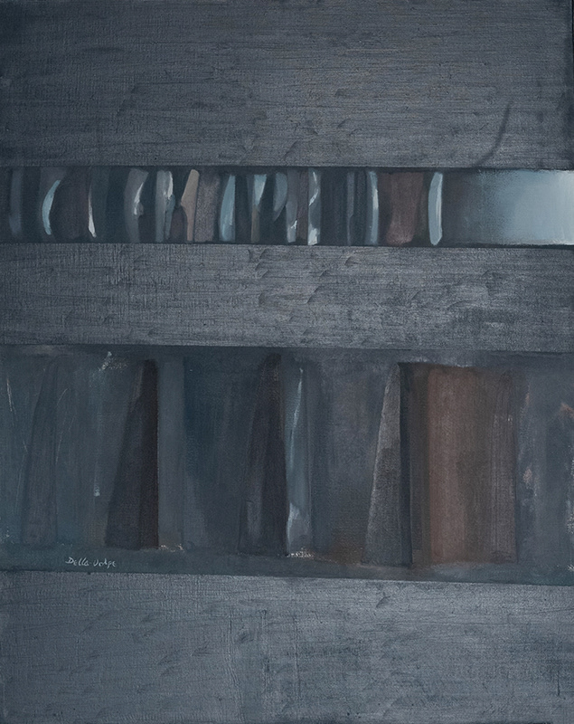 "Night Sand Fence #4" o/c, 30-24