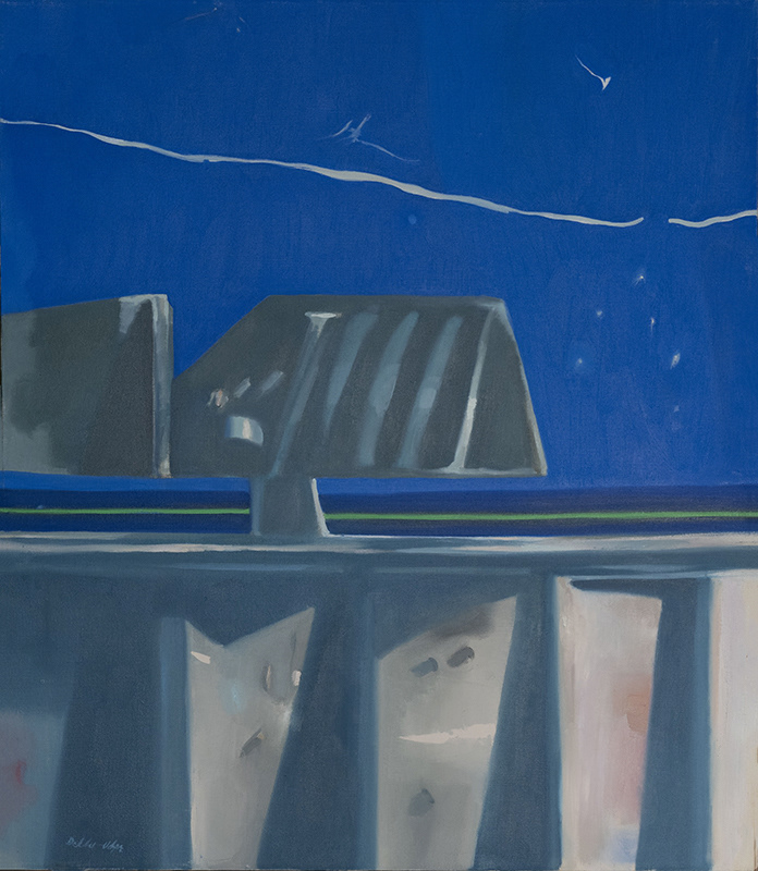 "Jet Stream over Ferry Boat" o/c, 30x26