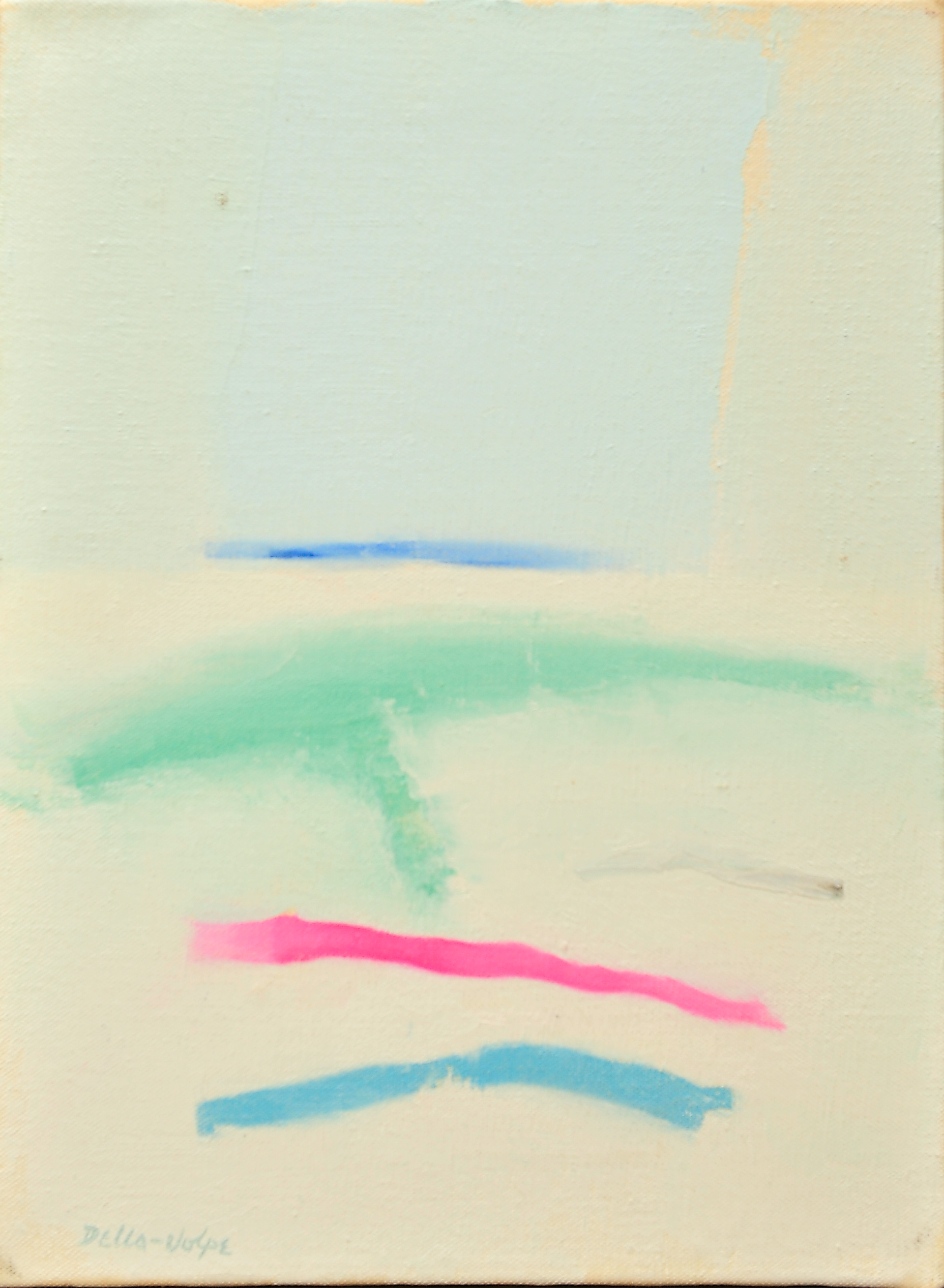 "Beach Stripes" (1971) sll, 16x12