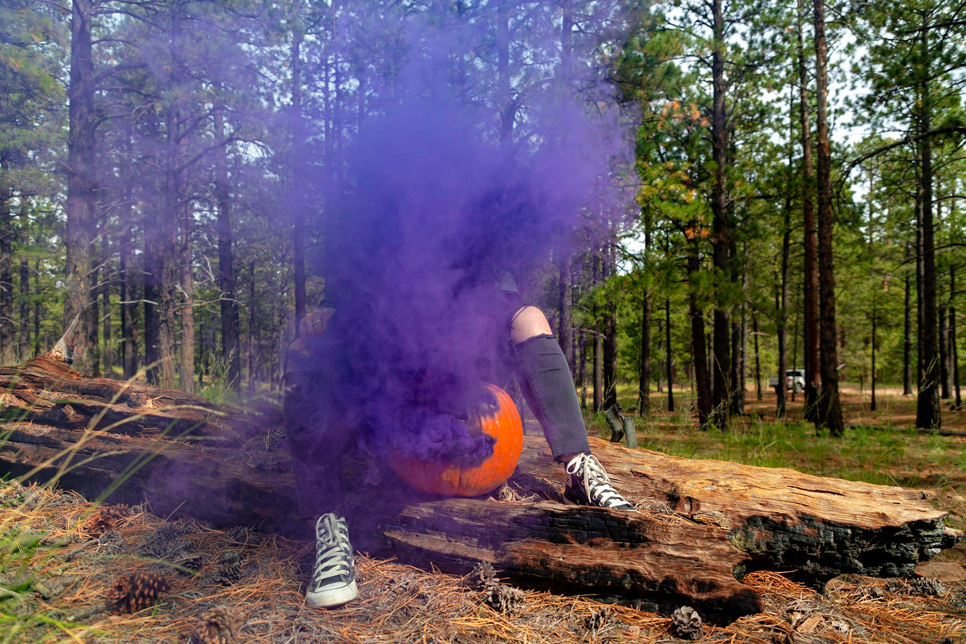 Spooky Smokey Pumpkin