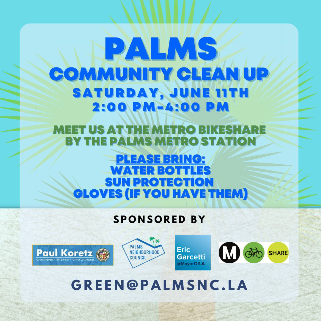 PALMS COMMUNITY CLEAN UP DAY