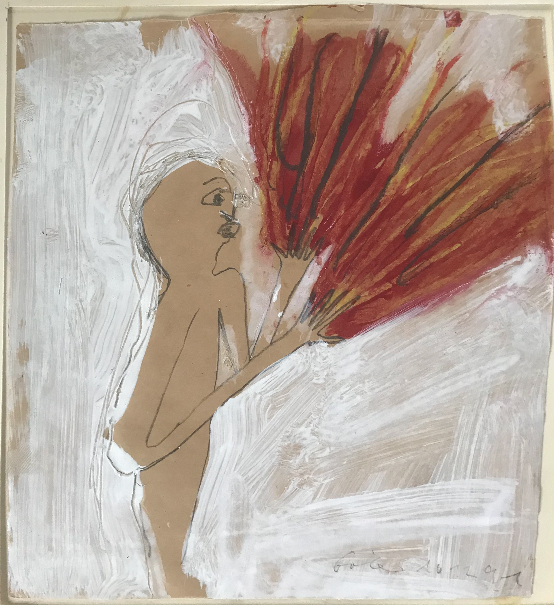 Zeichnung, 18x18, 1991