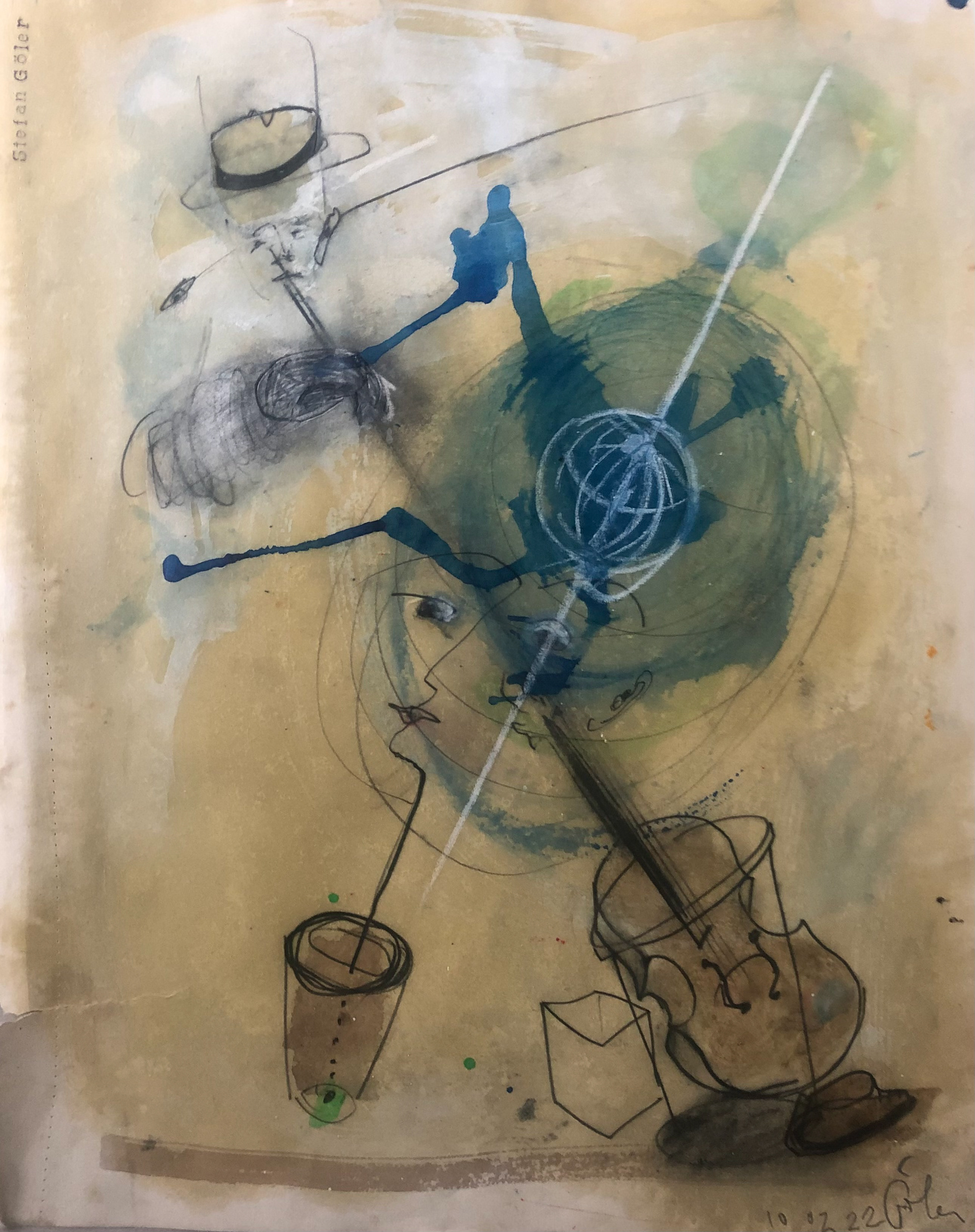 o.T., Papier, 30x40cm, 2022