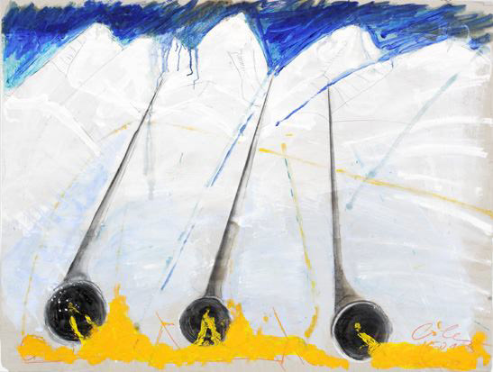 Dolomitensinfonie, Papier, 150x130, 2008