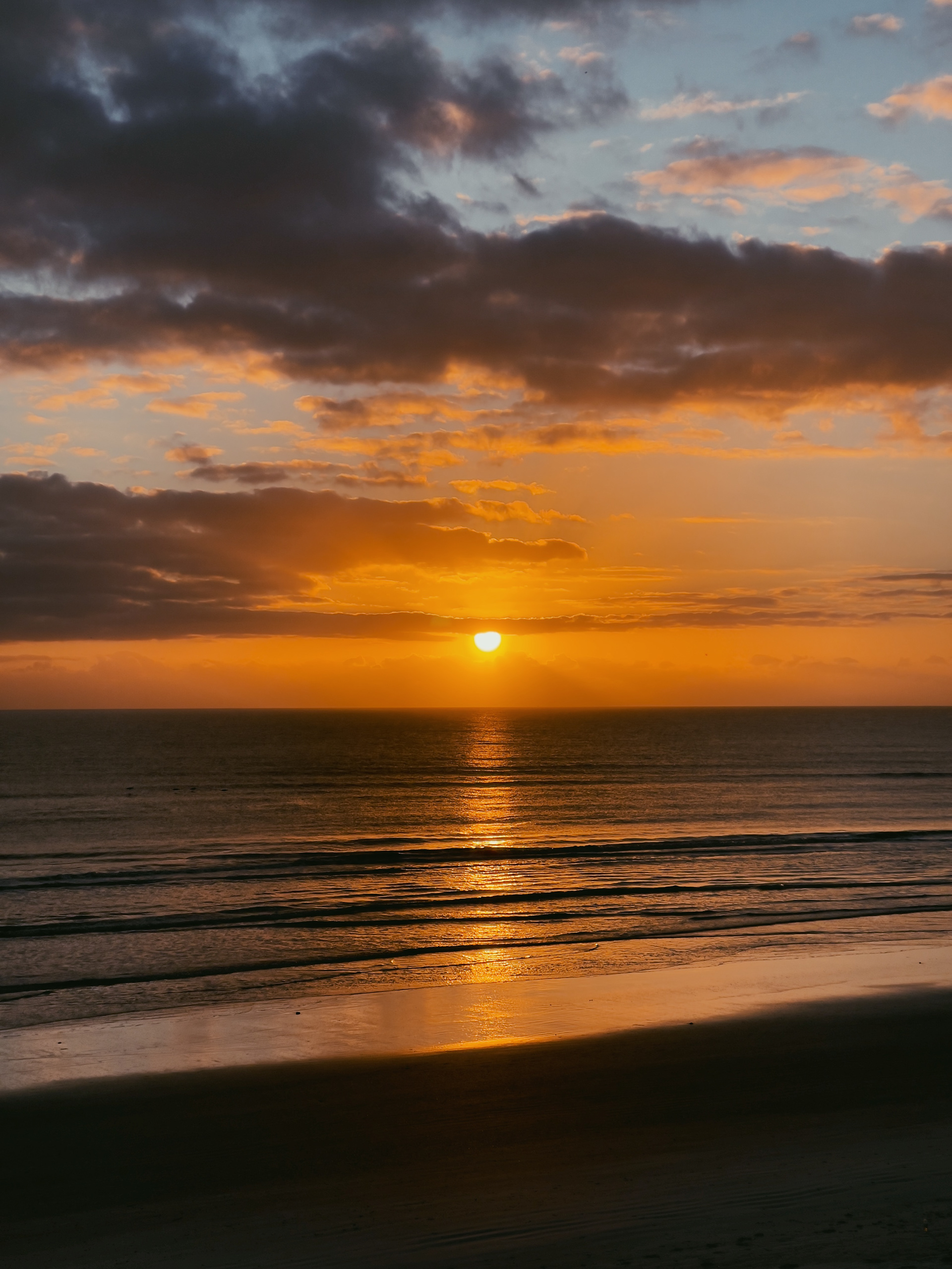 Beach sunrise; New Smyrna Beach, Florida; March 2021.