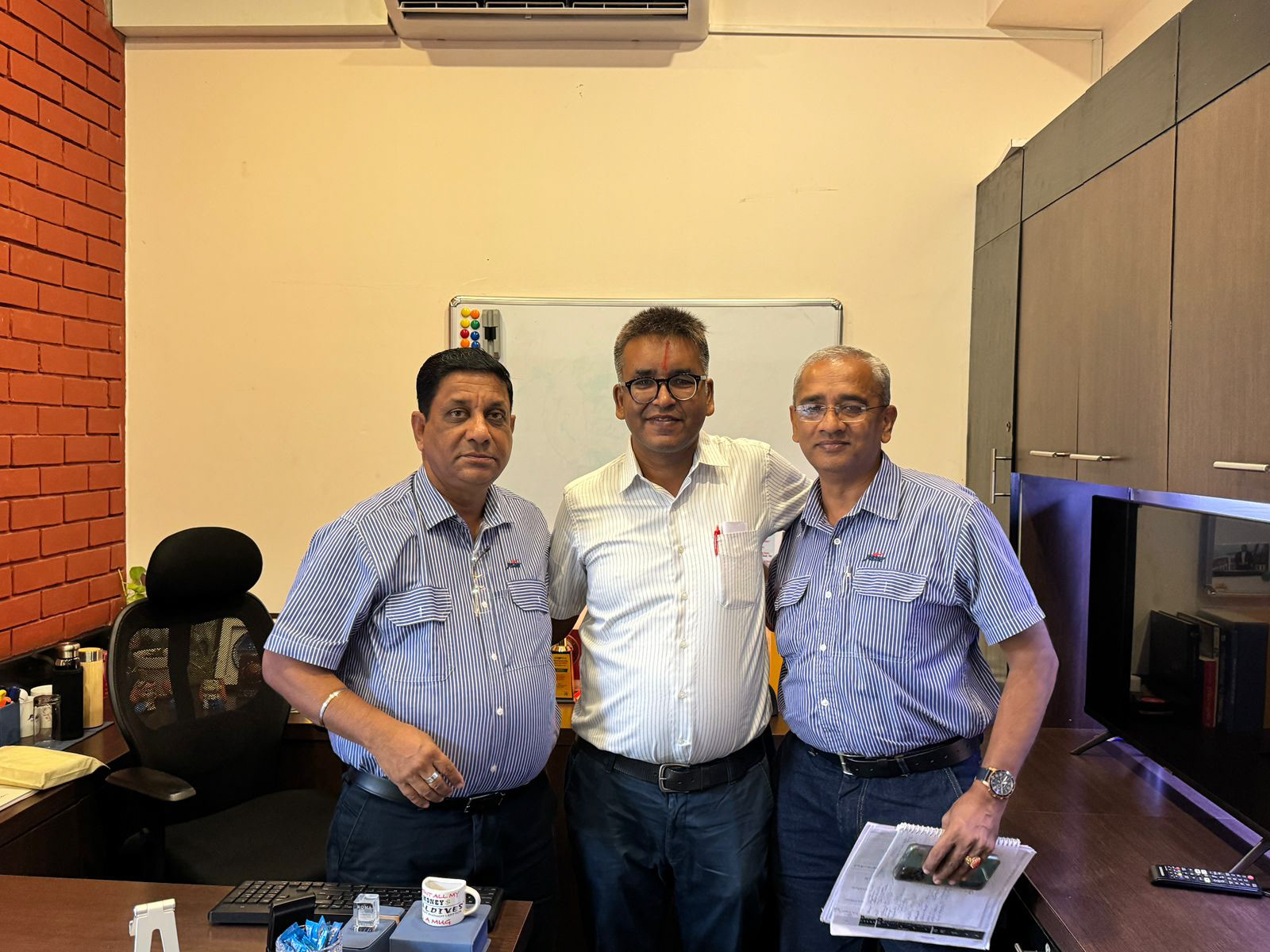 With Sunilji and Sanjayji