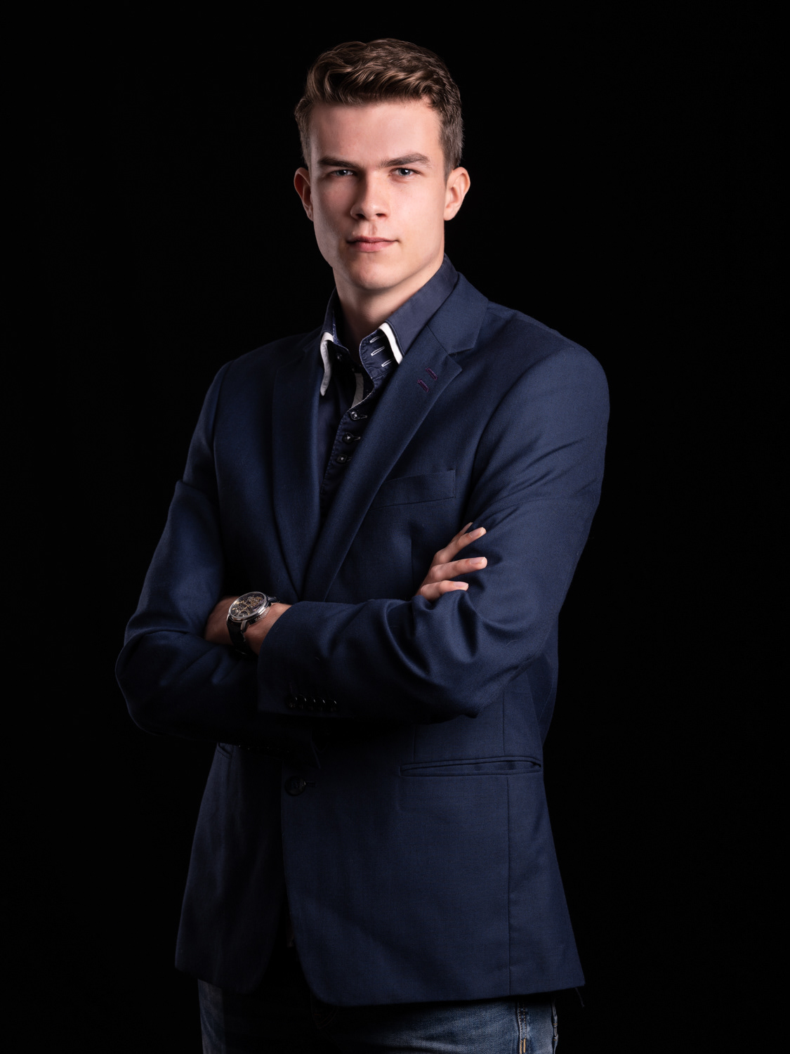 Kees Broek, geporteerd in de studio van Arjan Broek Fotografie. Kees Broek werkt momenteel aan de burel solar challange van de TU Delft als electrical engineer.