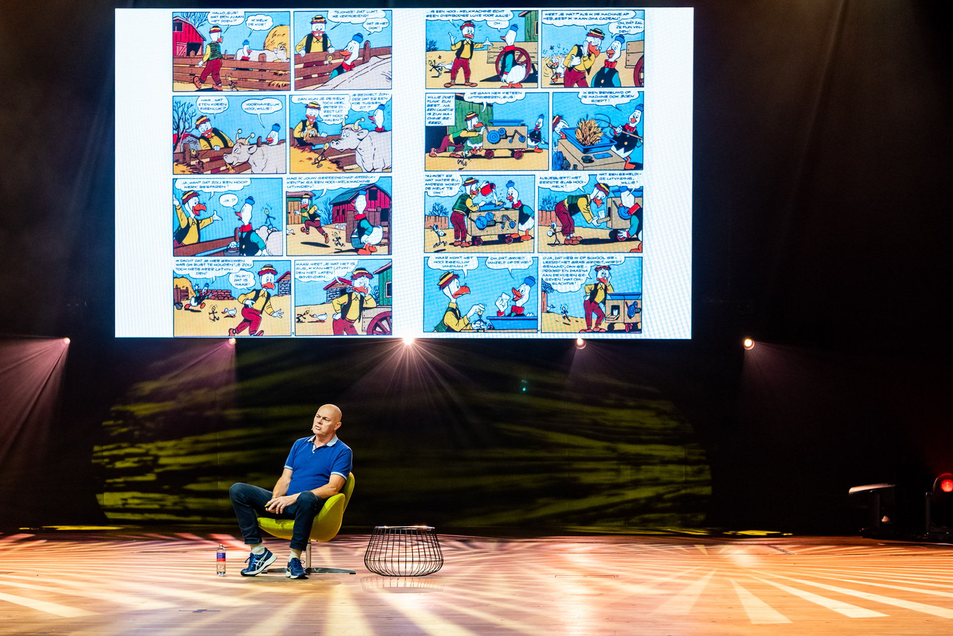 ING Hypotheekevent 2022 in Carre Amsterdam. in beeld de Vegetarische slager.