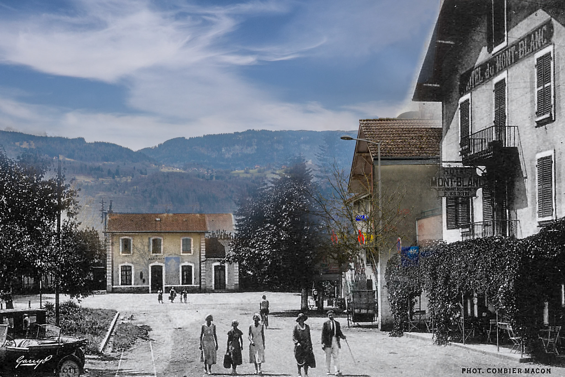Hotel de Mont Blanc et la Gare