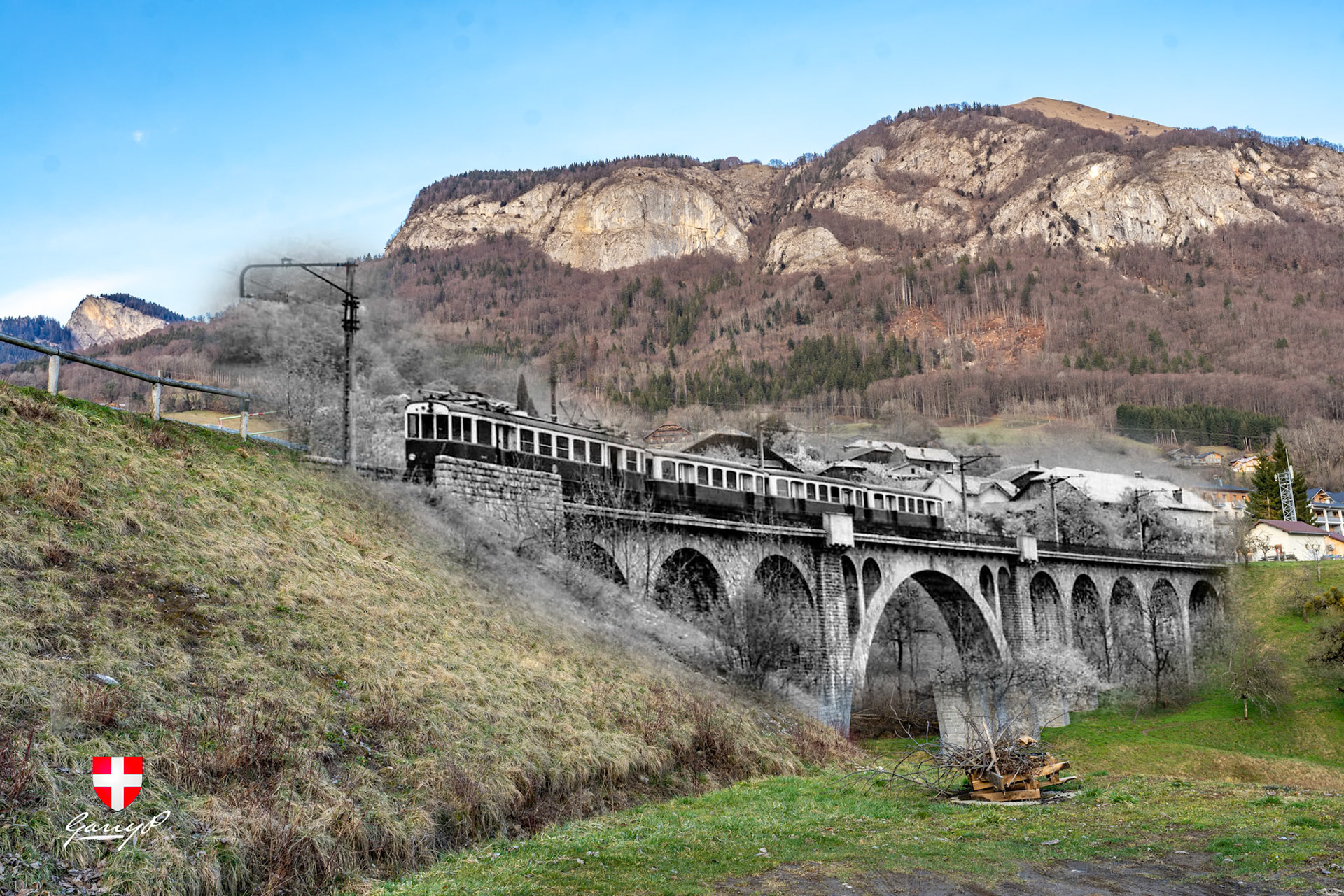 Le Train sur le pont
