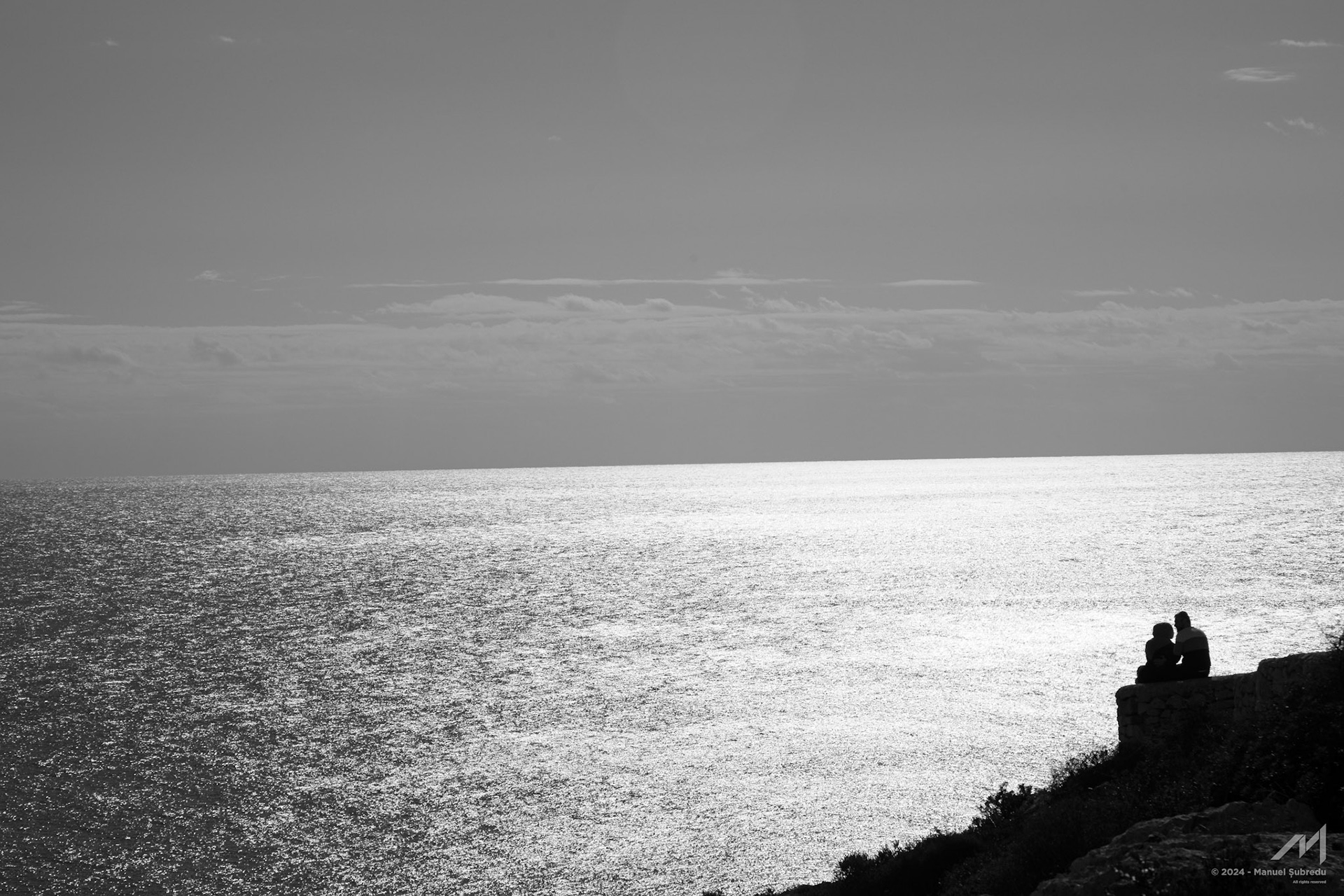 Lovers by the sea