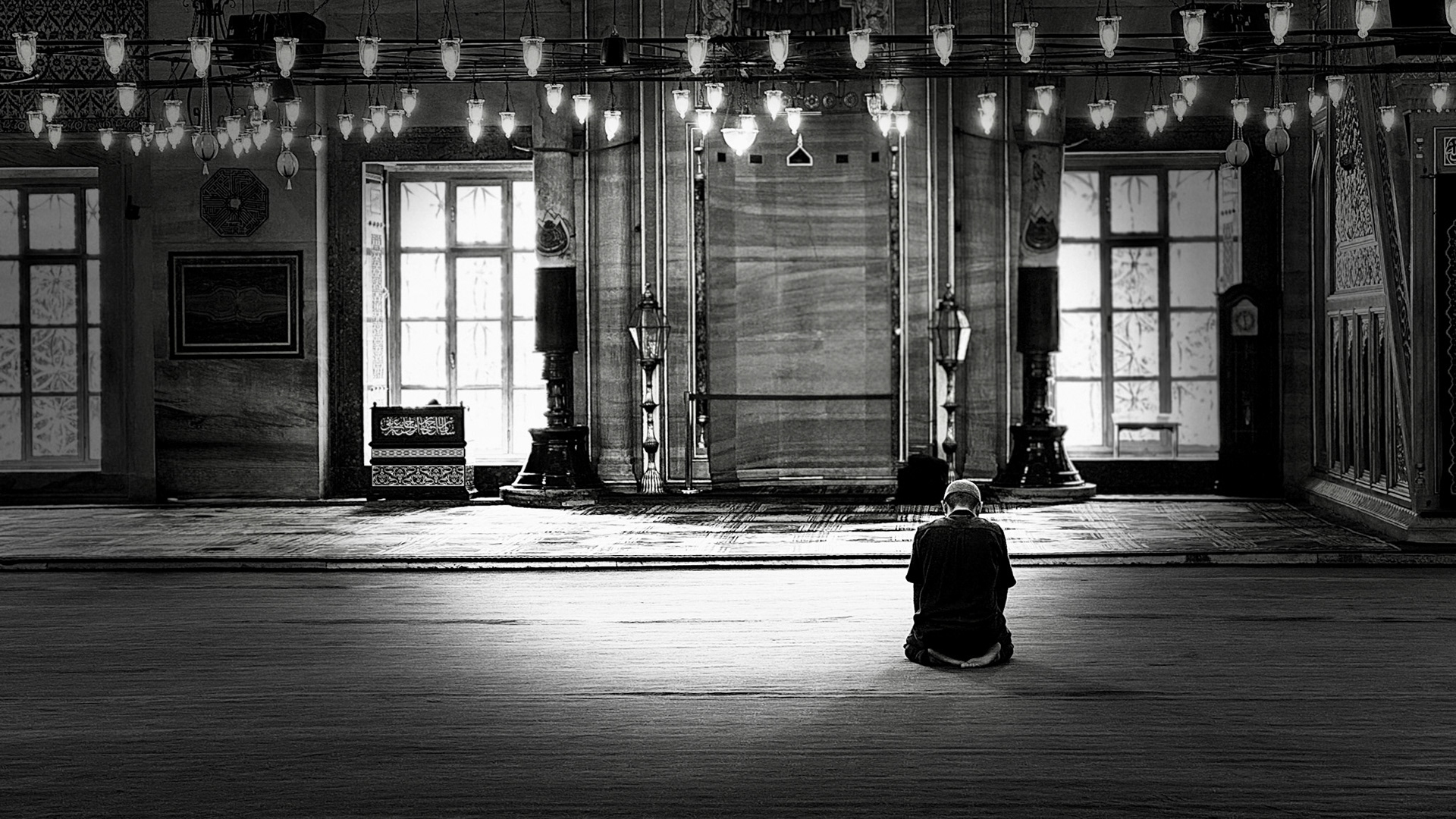 Man, alone with divinity