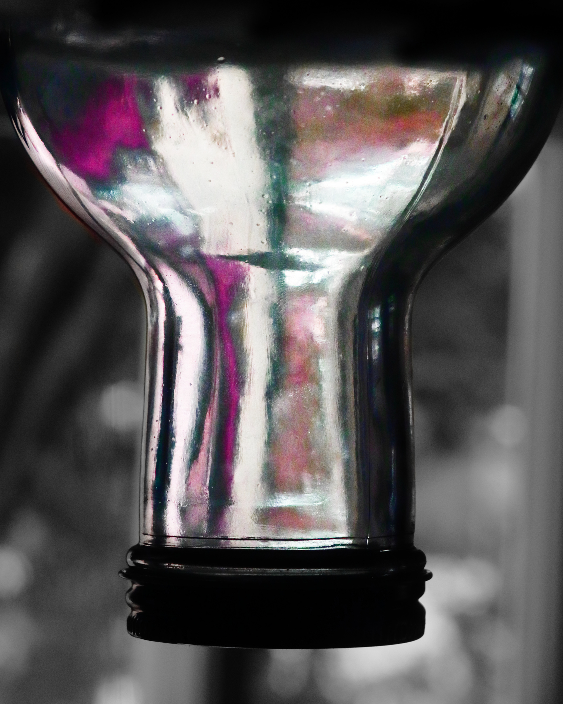 glass. selective color is fun!