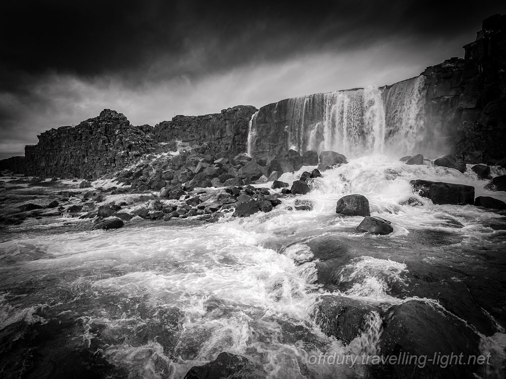 Oxararfoss Waterfall, Iceland