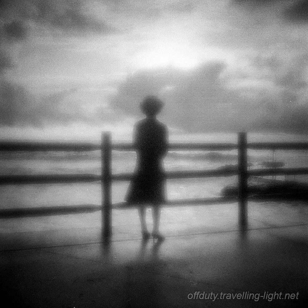 Young Woman by Sea in Early Morning