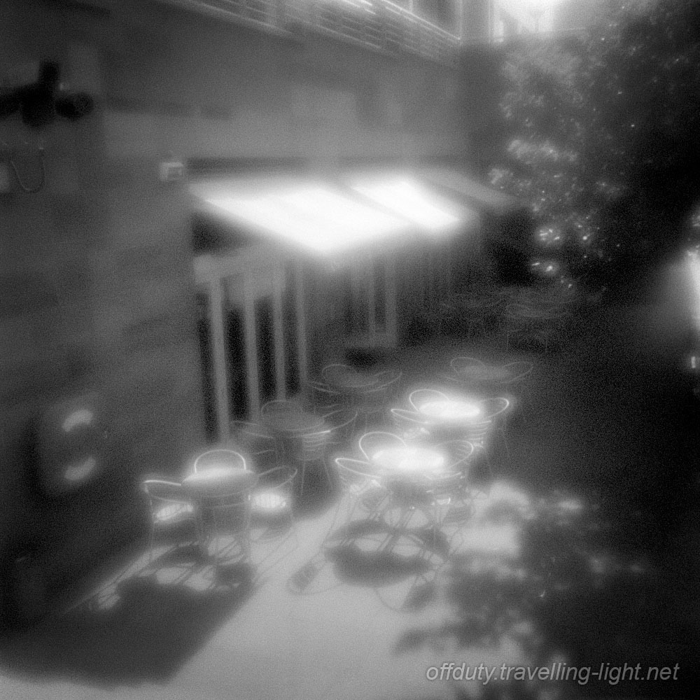 Street Cafe in Morning Light