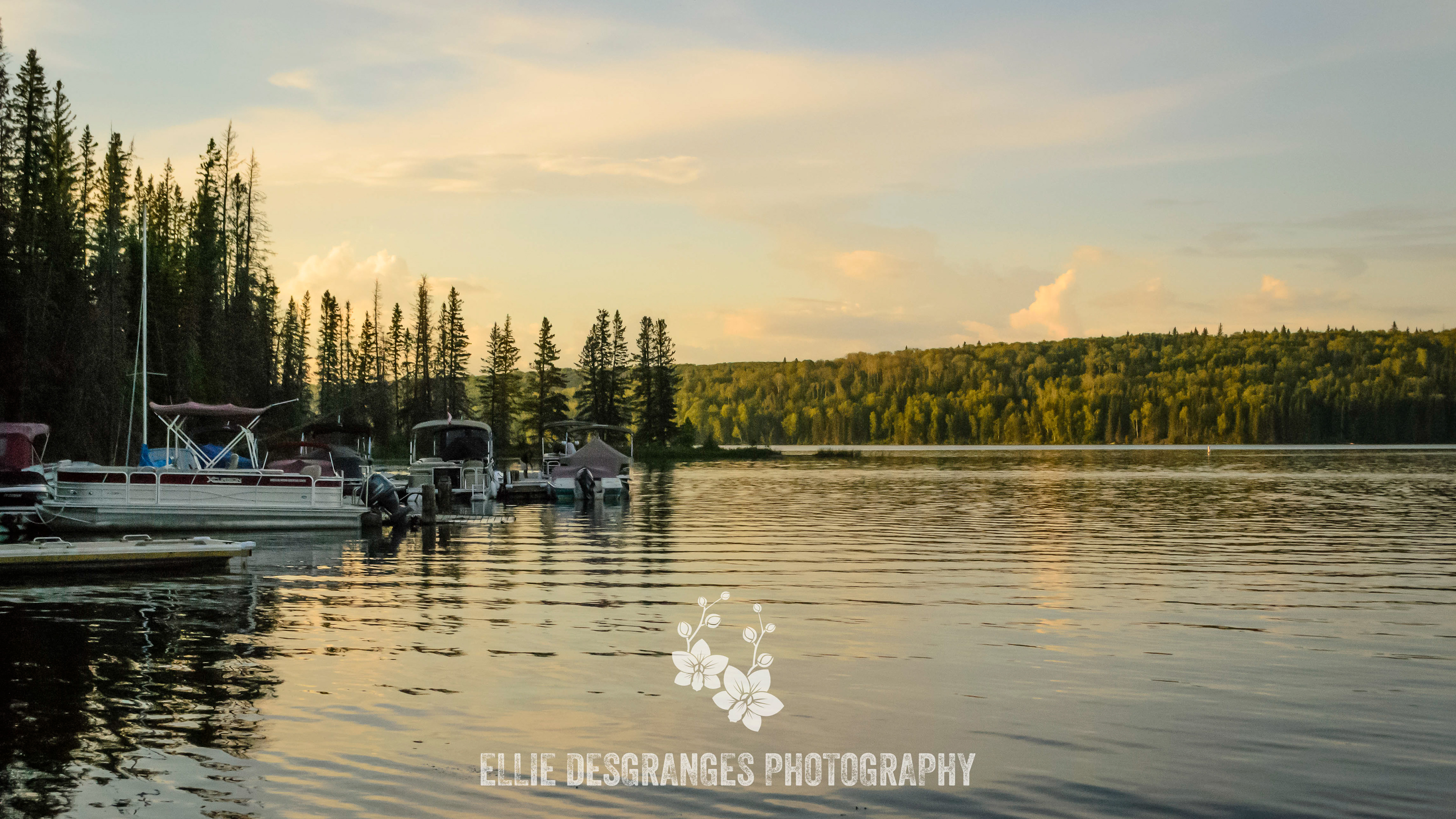 "Les Narrows au Couchant II", 9x16" / Lac Waskesiu (Narrows)