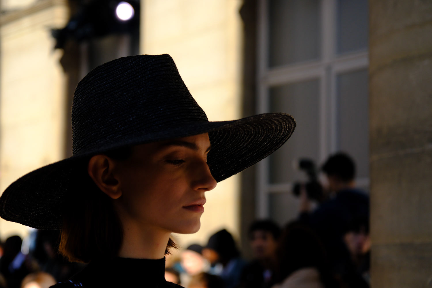 A model on the runway at Tranoi SS24 collection
