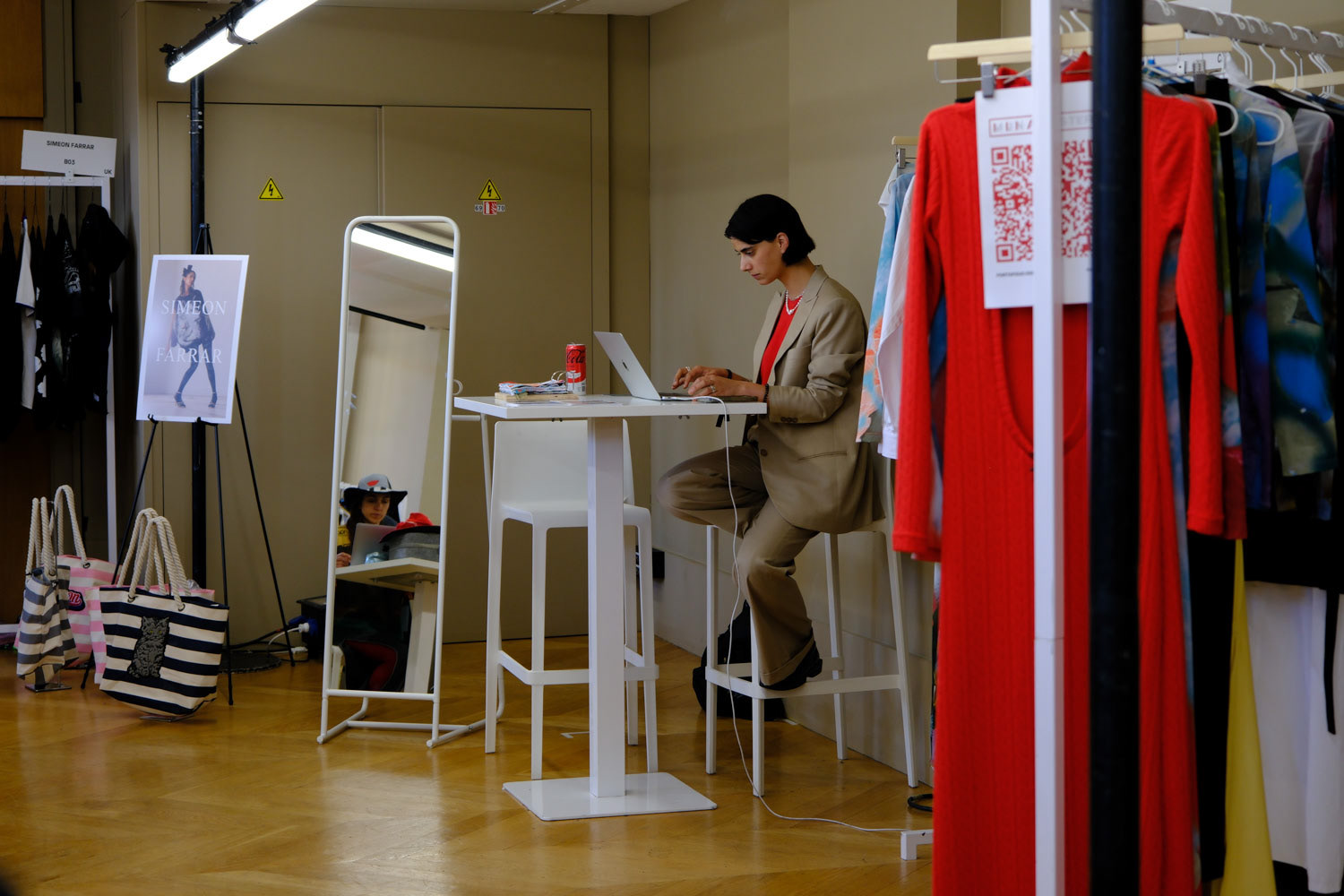 Workers at the showcase hosted at Palais Brongniart in September 28, 2024.