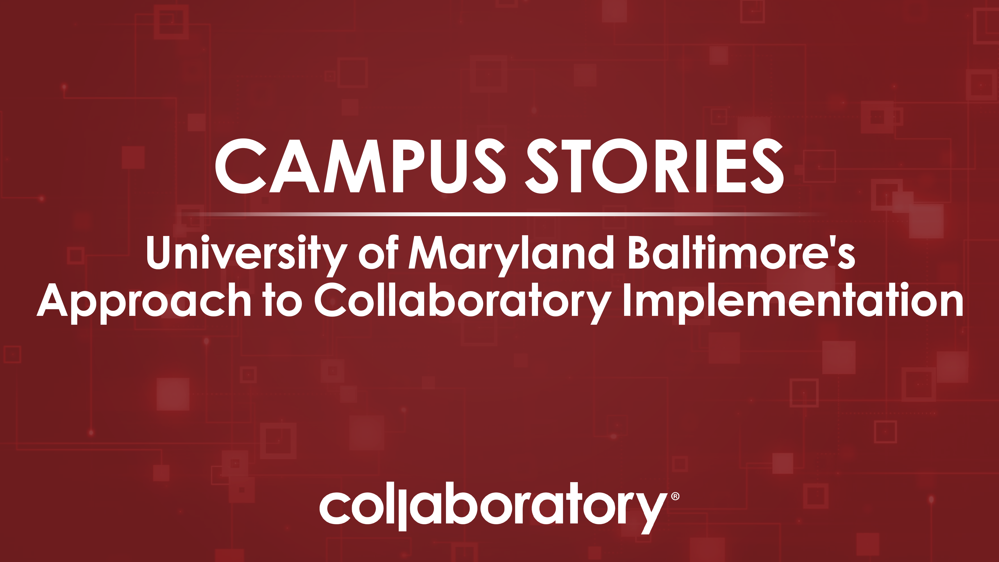 Campus Story Video Thumbnail: UMB Collaboratory Implementation