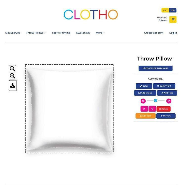 Created a virtual pillow designer and integrated into a Shopify store.