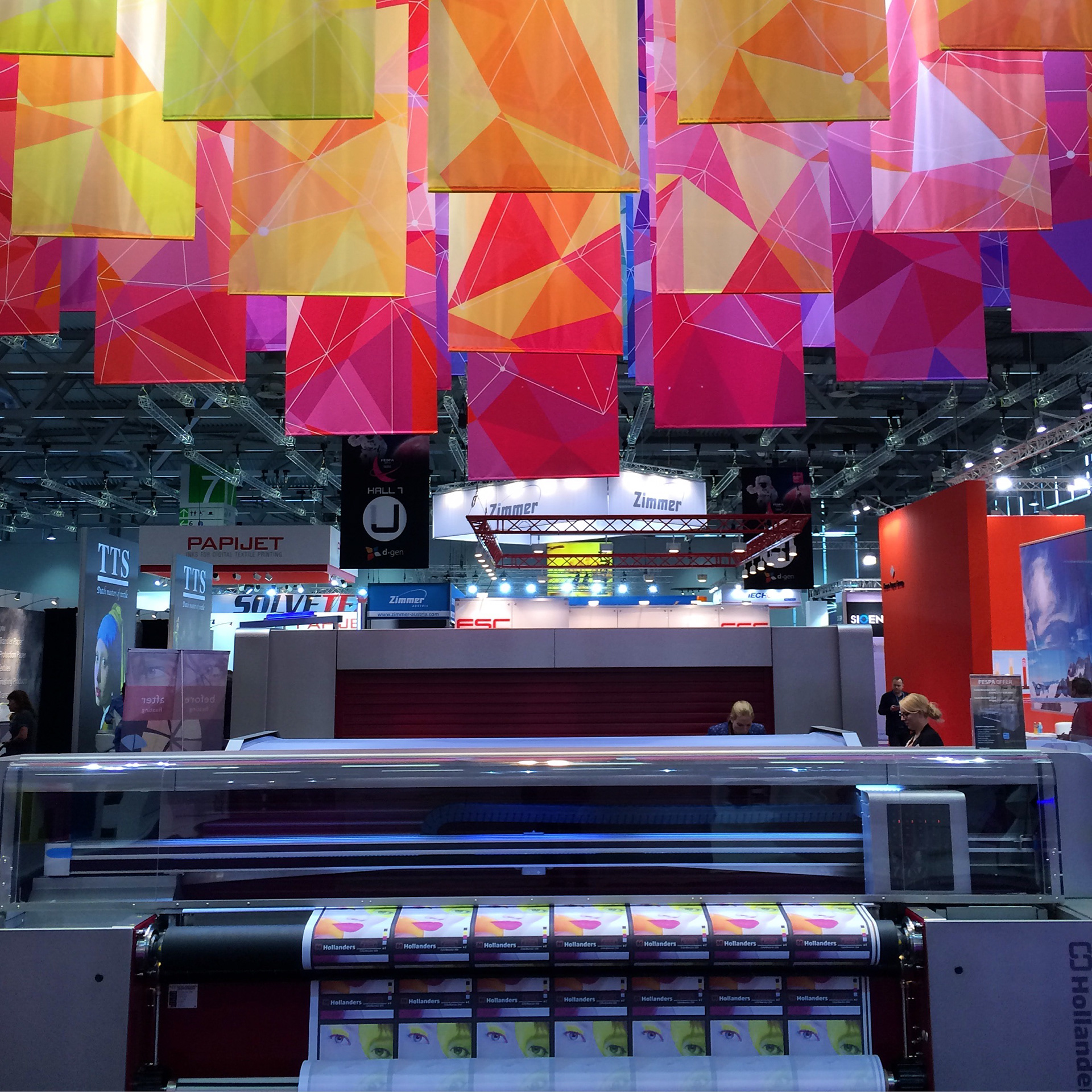 attended FESPA to learn about screen printing, digital printing and textile printing