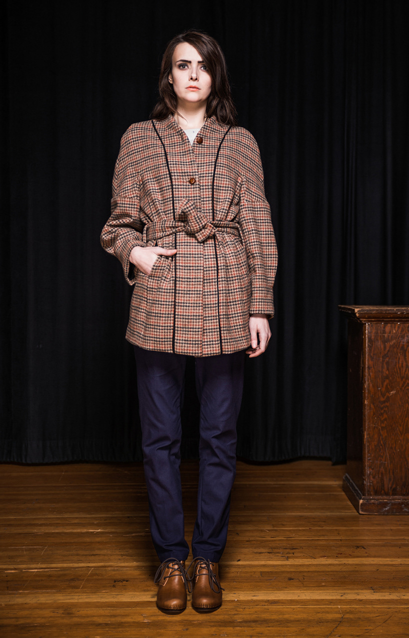 wool plaid coat