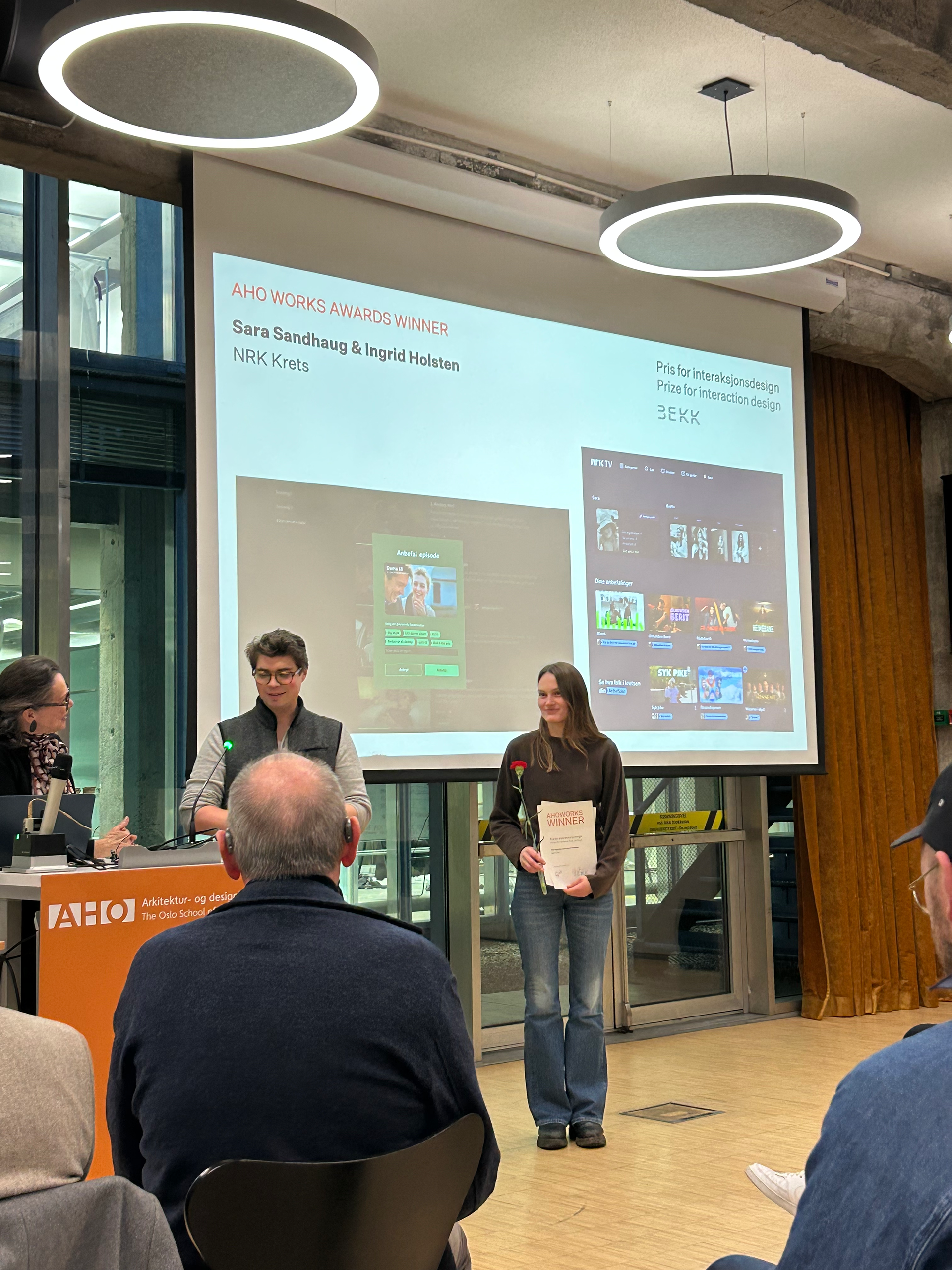 Won AHO Awards for our project KRETS