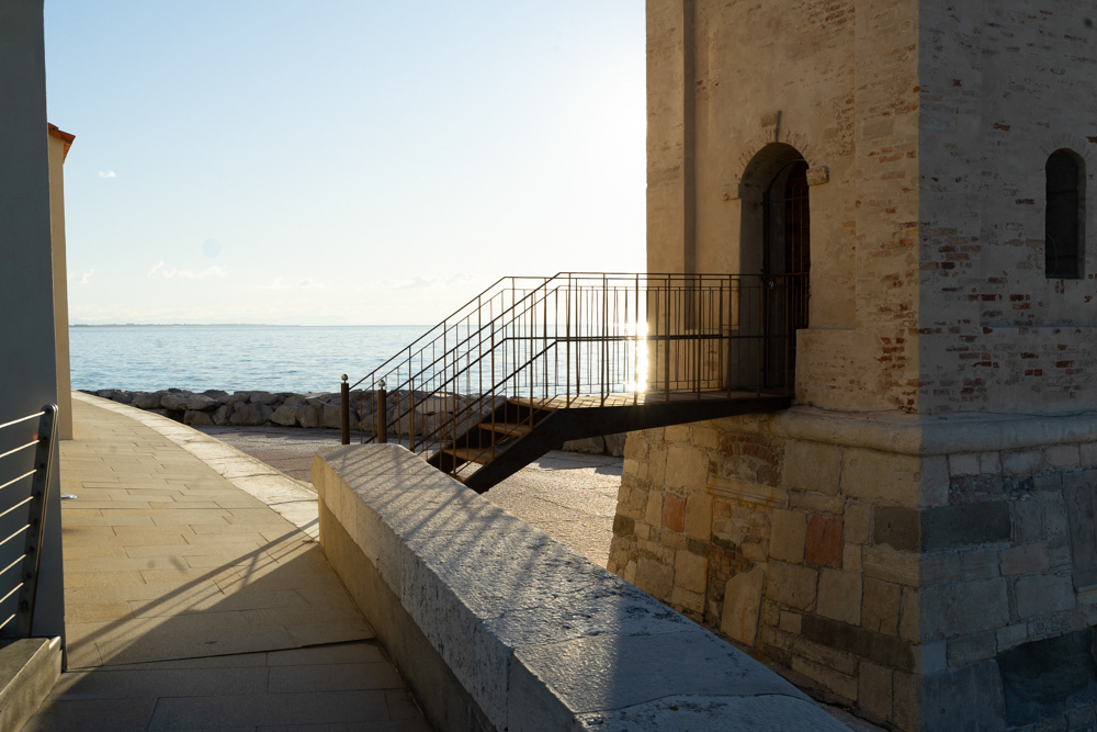 Caorle, Italy, Madonna dell'Angelo, Santuario, Sunrise, morning sun, March, Wallfahrtsort,   foto rena leeb, 