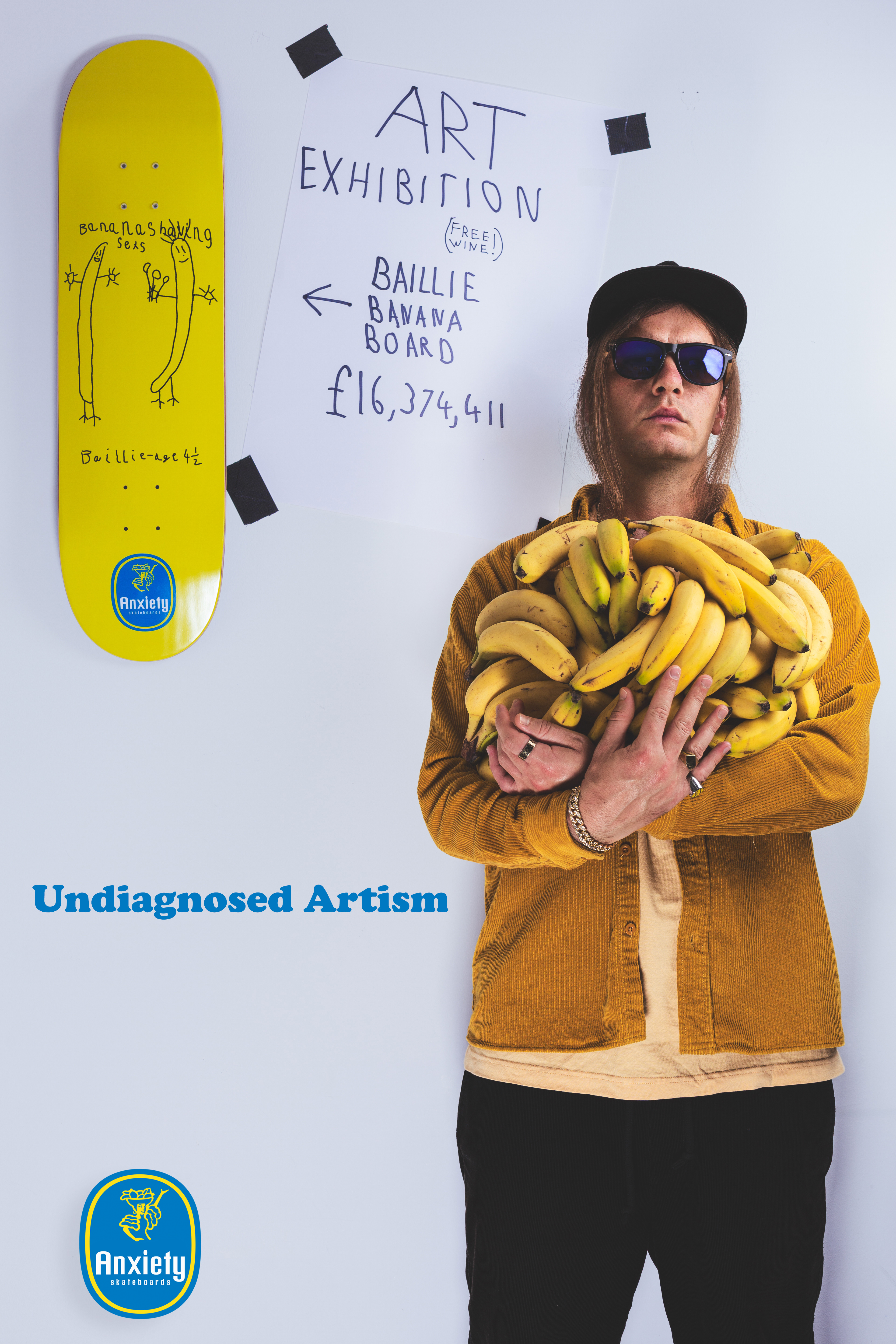 Anxiety Skateboards Ad - Baillie Banana Board