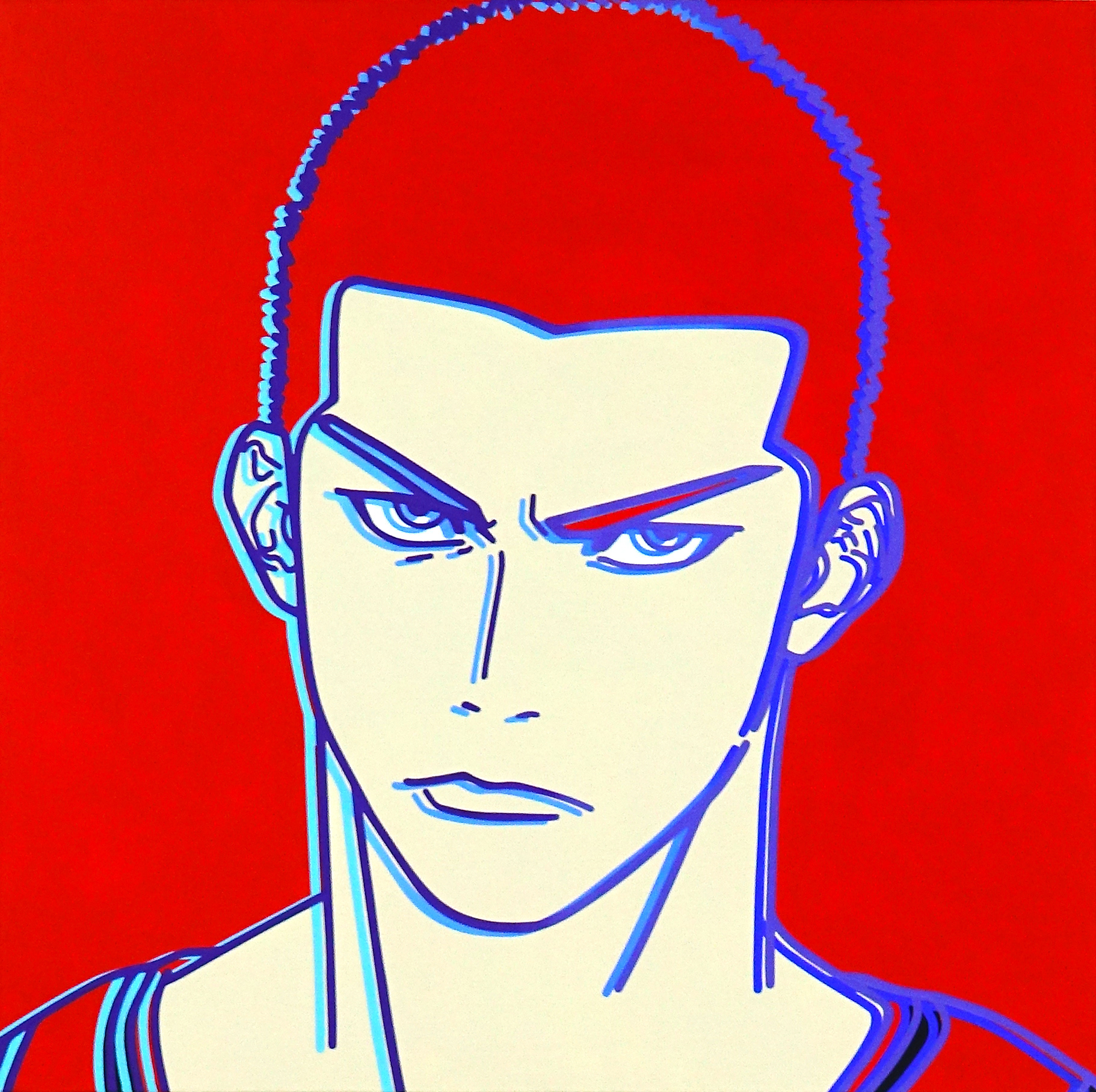 #46, Acrylic on canvas, 60.6 x 60.6 cm, 2022