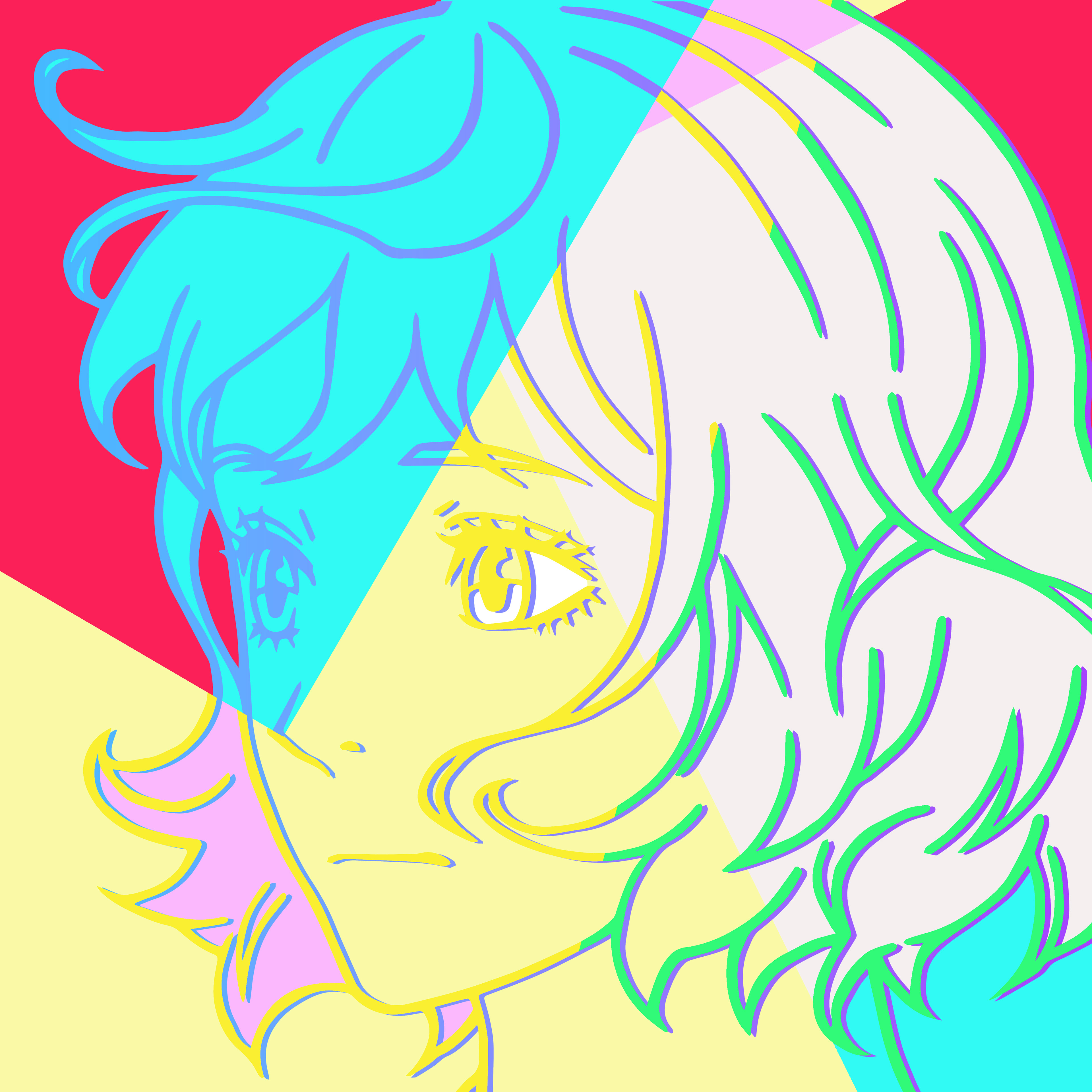 #34, Acrylic on canvas, 60.6 x 60.6 cm, 2023