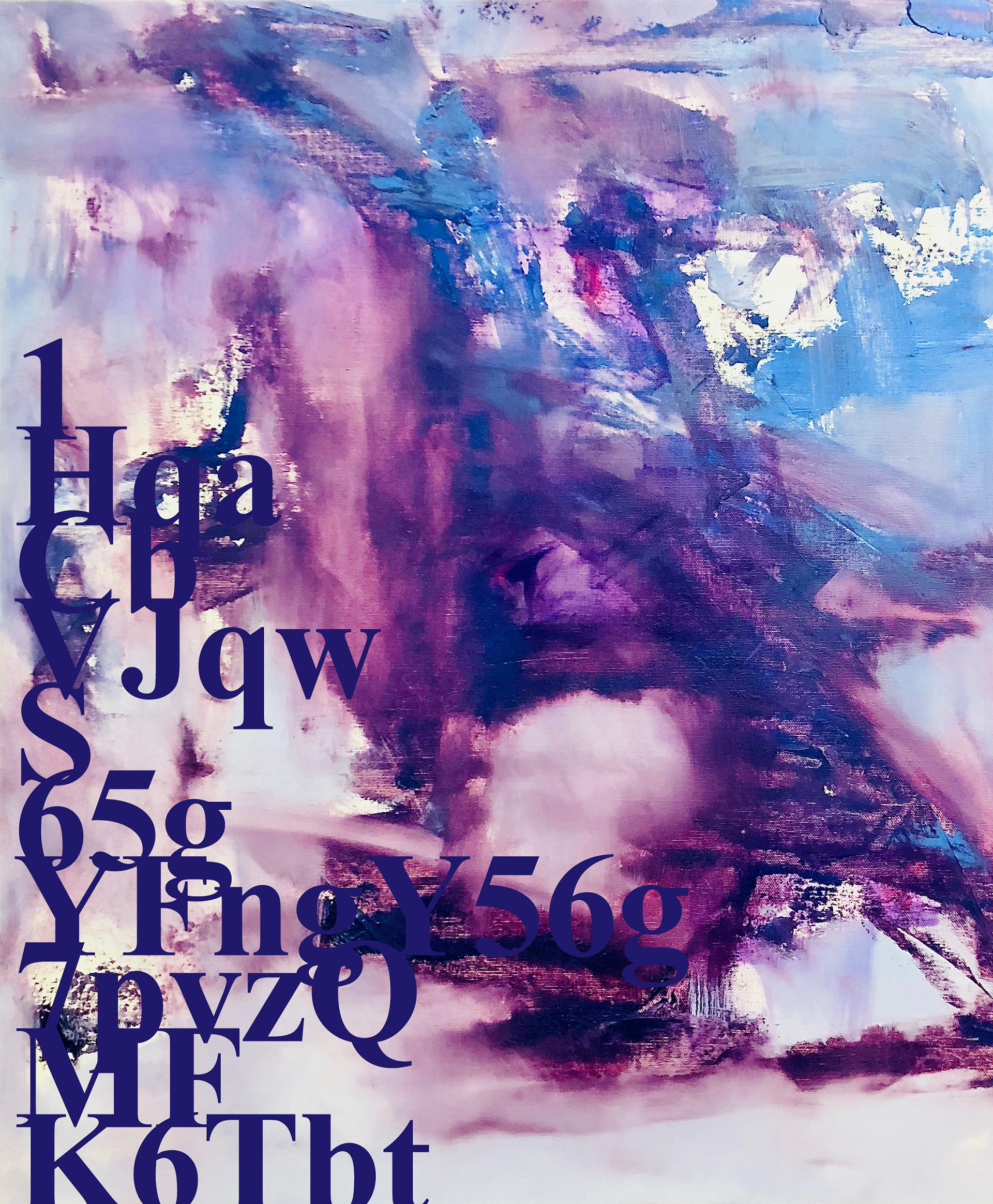 My Wallet of Bitcoin Cash in Coinex, Oil on canvas,  72.7 x 60.6 cm, 2018