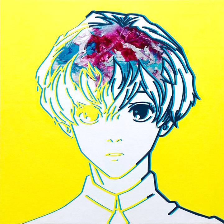 #28, Acrylic on canvas, 60.6 x 60.6 cm, 2022